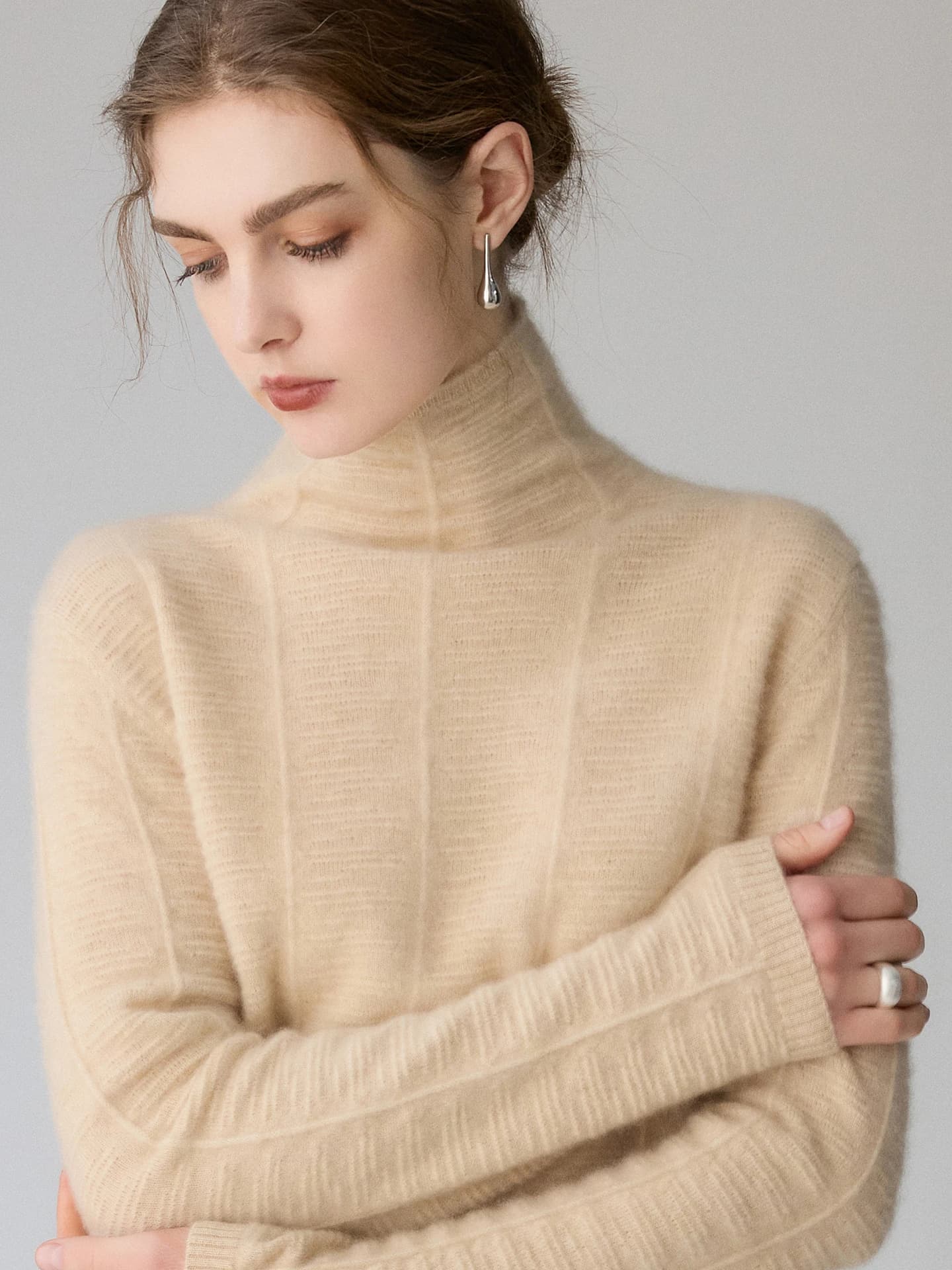 12-Gauge Slouch-Neck Irregular-Rib · FRONT