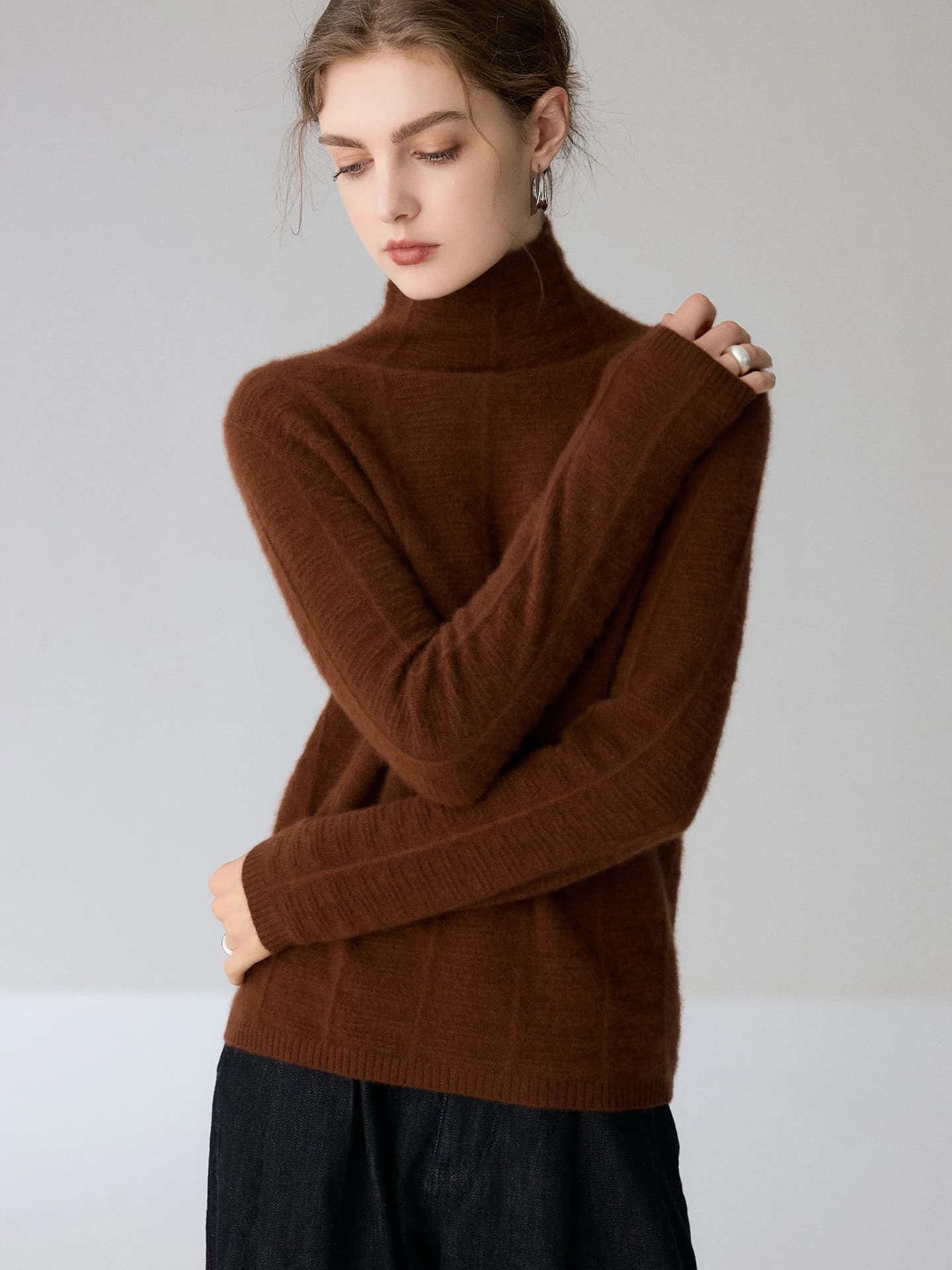 12-Gauge Slouch-Neck Irregular-Rib · FRONT