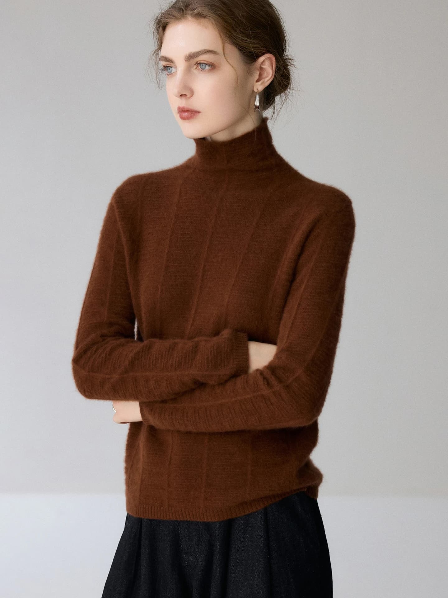 12-Gauge Slouch-Neck Irregular-Rib · FRONT