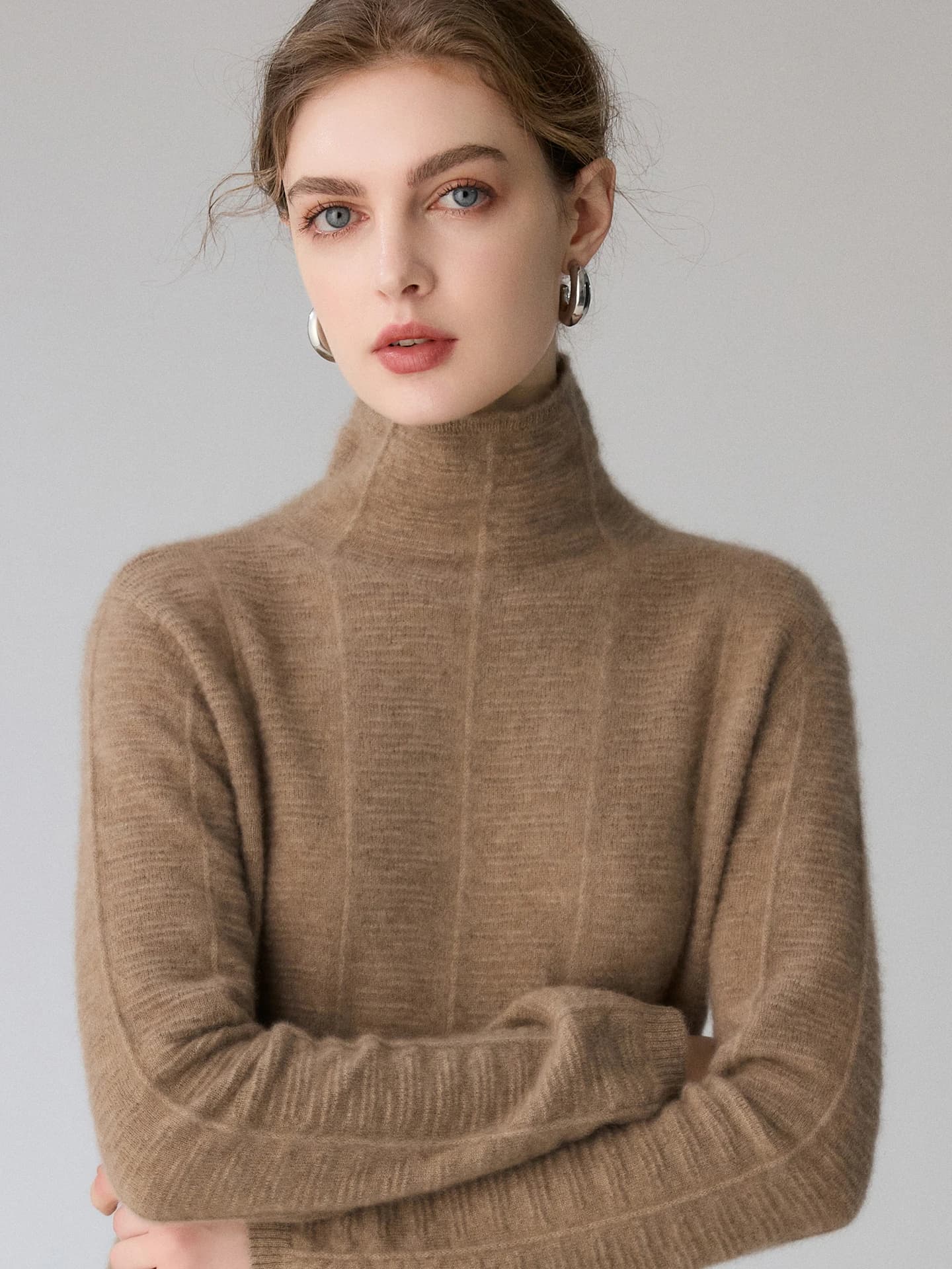 12-Gauge Slouch-Neck Irregular-Rib · FRONT