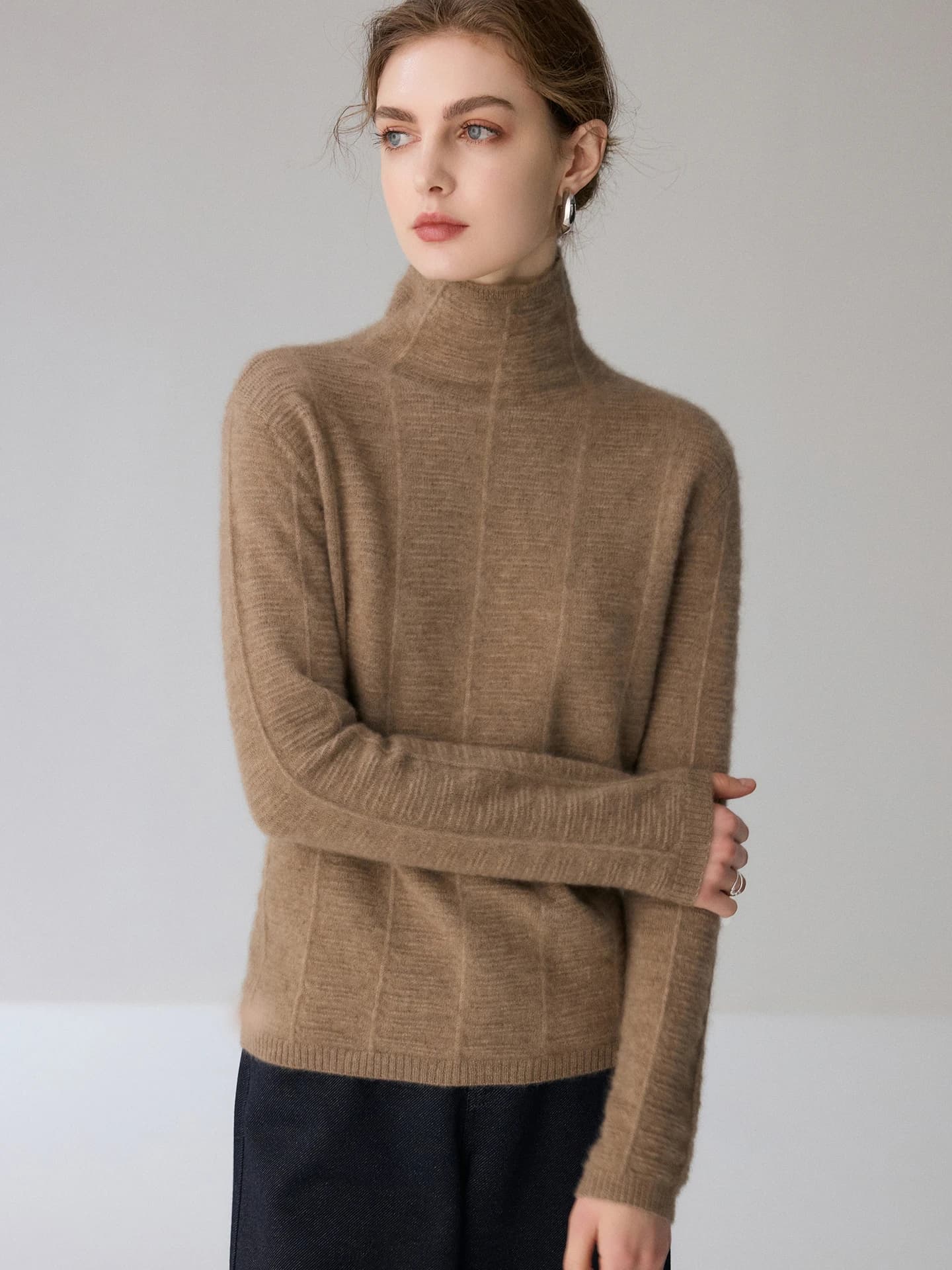 12-Gauge Slouch-Neck Irregular-Rib · FRONT