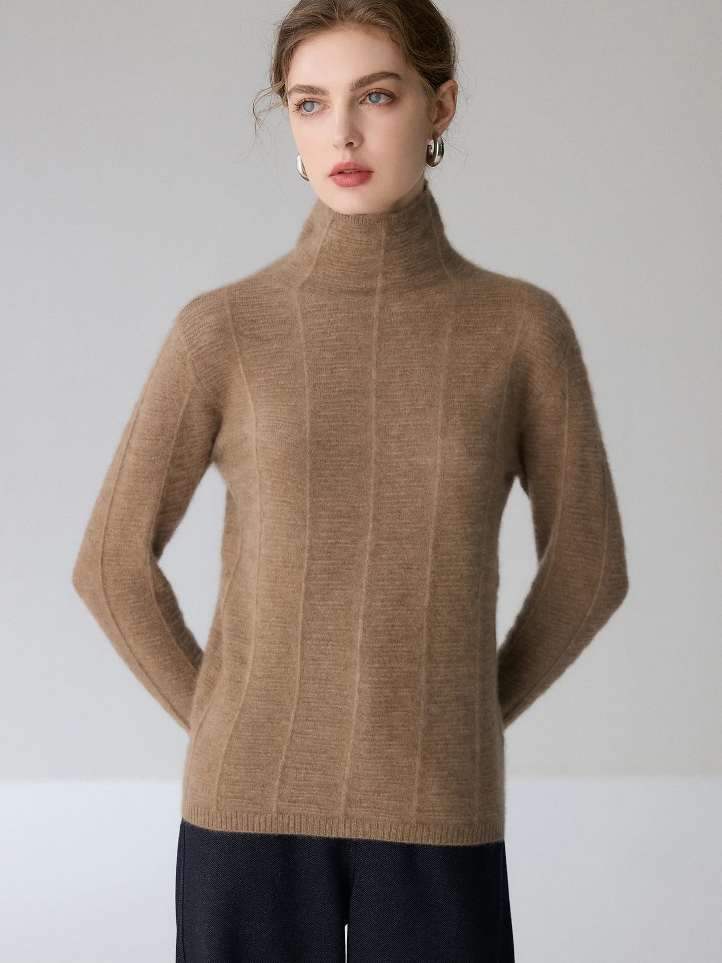 12-Gauge Slouch-Neck Irregular-Rib · FRONT