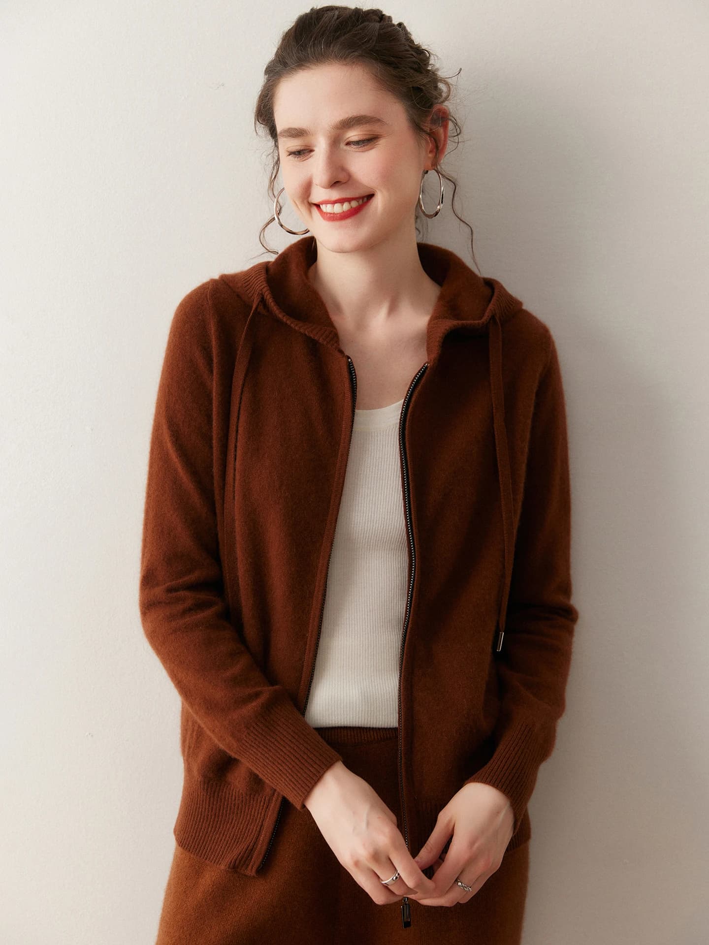 12-Gauge Hooded Cardigan · FRONT