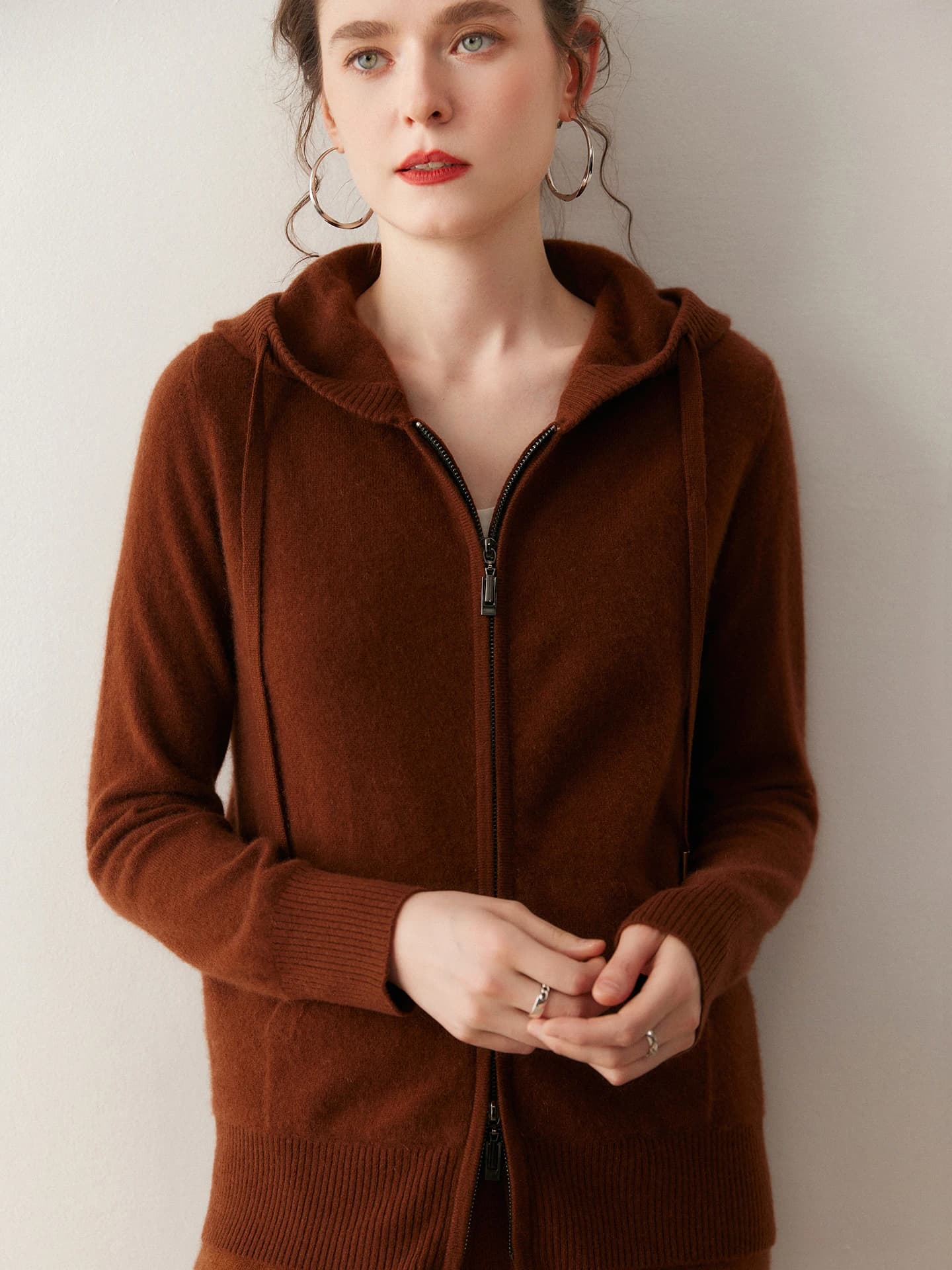 12-Gauge Hooded Cardigan · FRONT