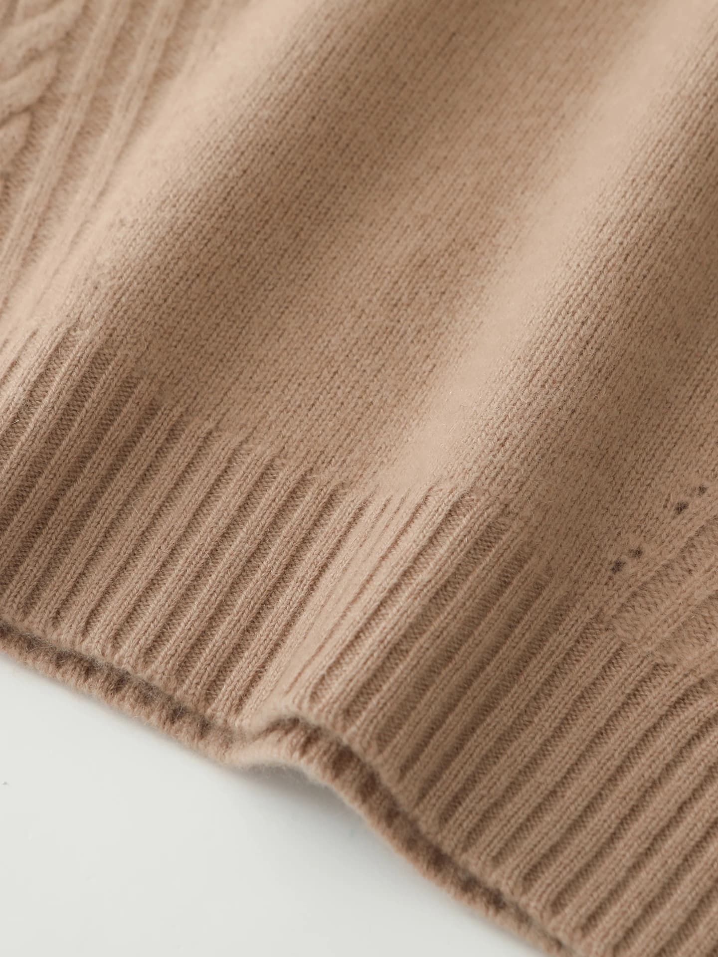 7-Gauge Mock-Neck Cable-Knit · DETAIL