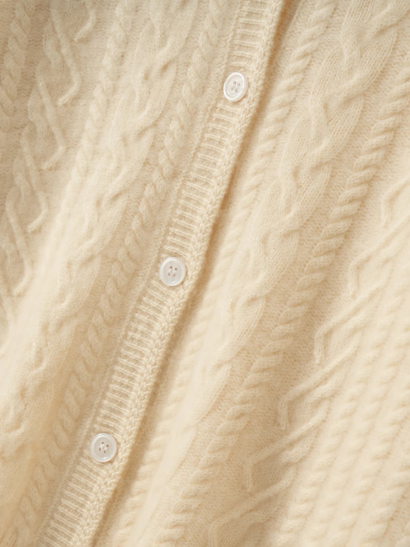 7-Gauge Shawl-Collar Cardigan · DETAIL