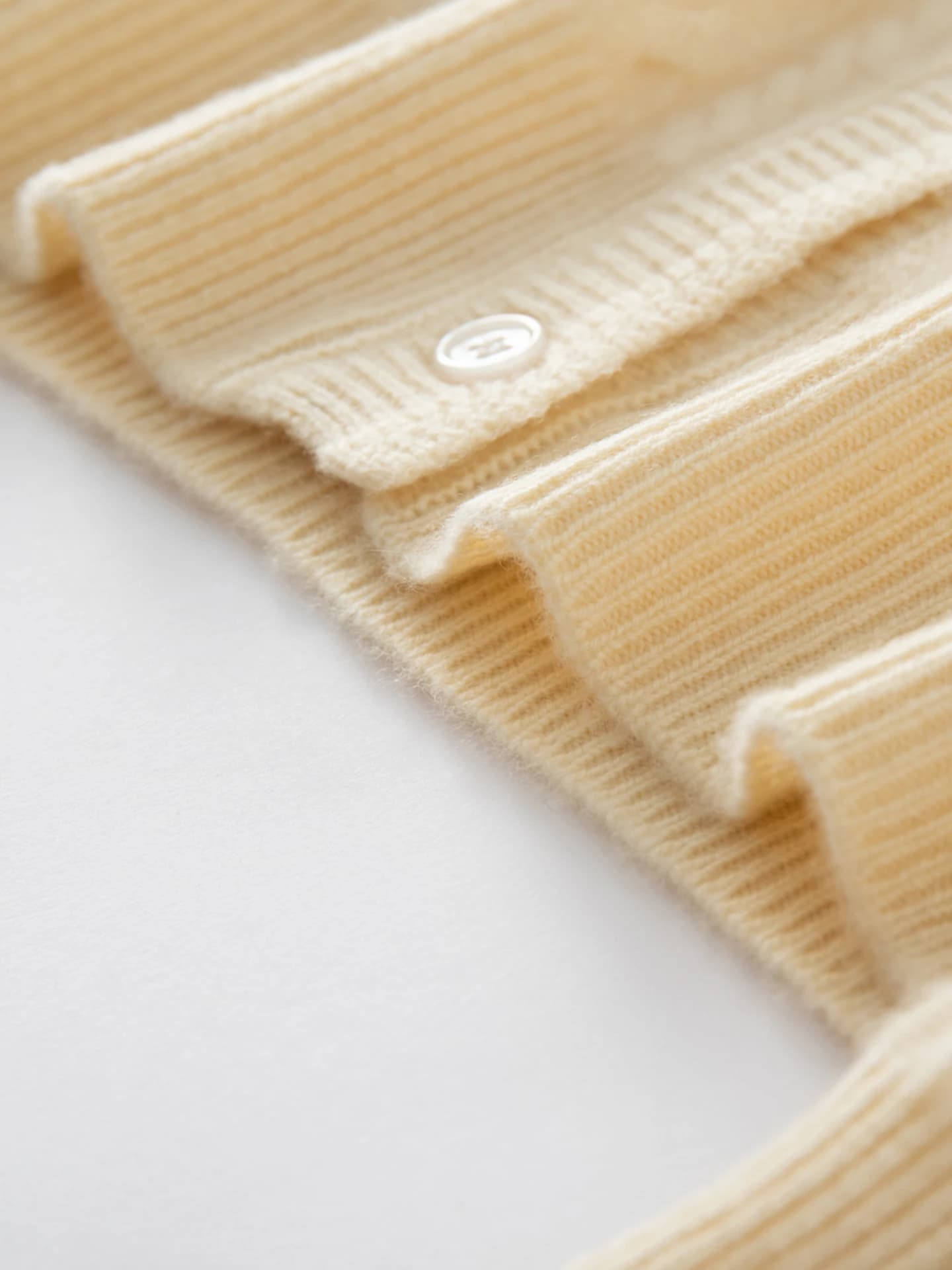7-Gauge Shawl-Collar Cardigan · DETAIL