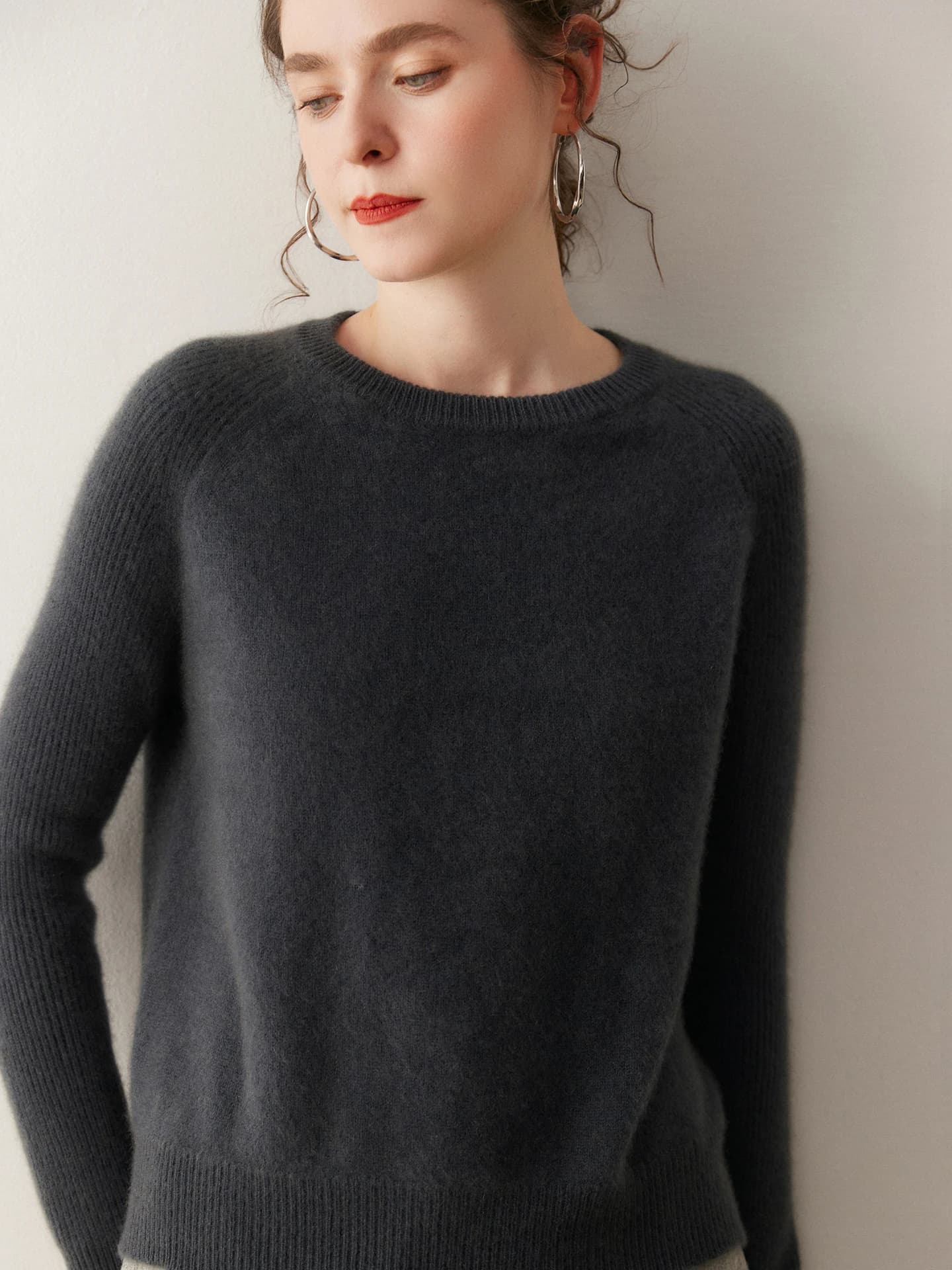 7-Gauge Crew-Neck Ribbed · FRONT