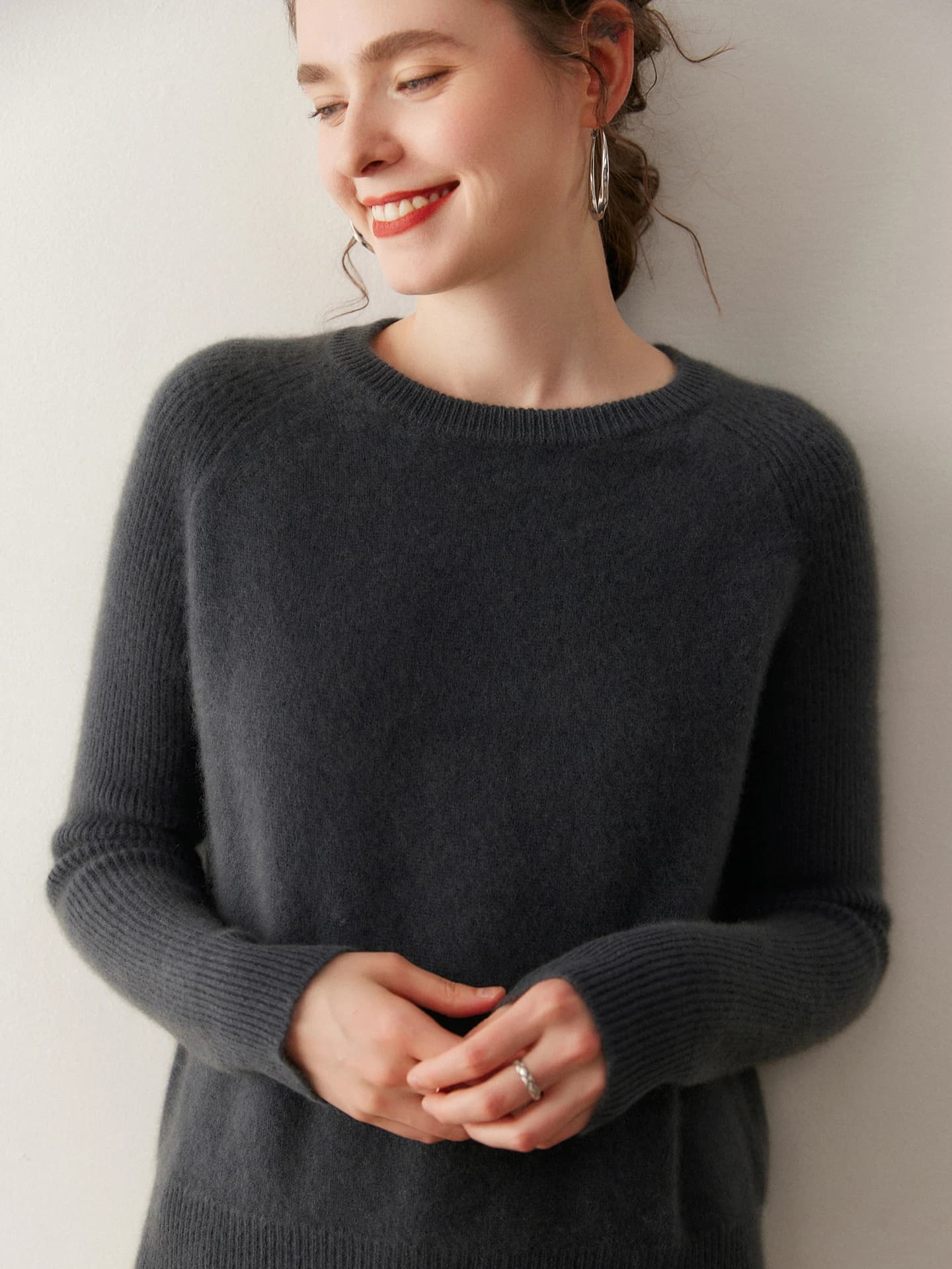 7-Gauge Crew-Neck Ribbed · FRONT