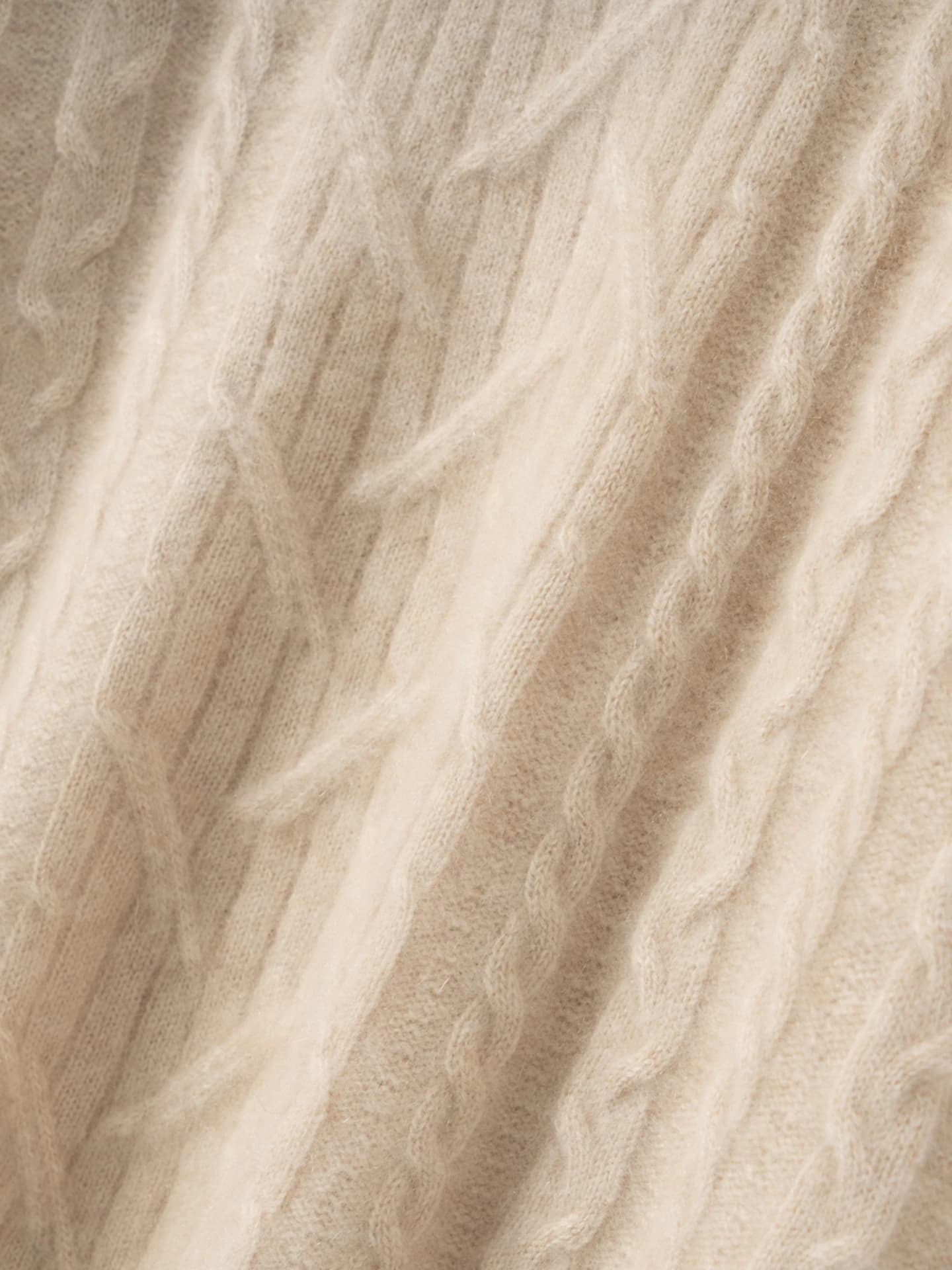 7-Gauge Mock-Neck Cable-Knit · DETAIL