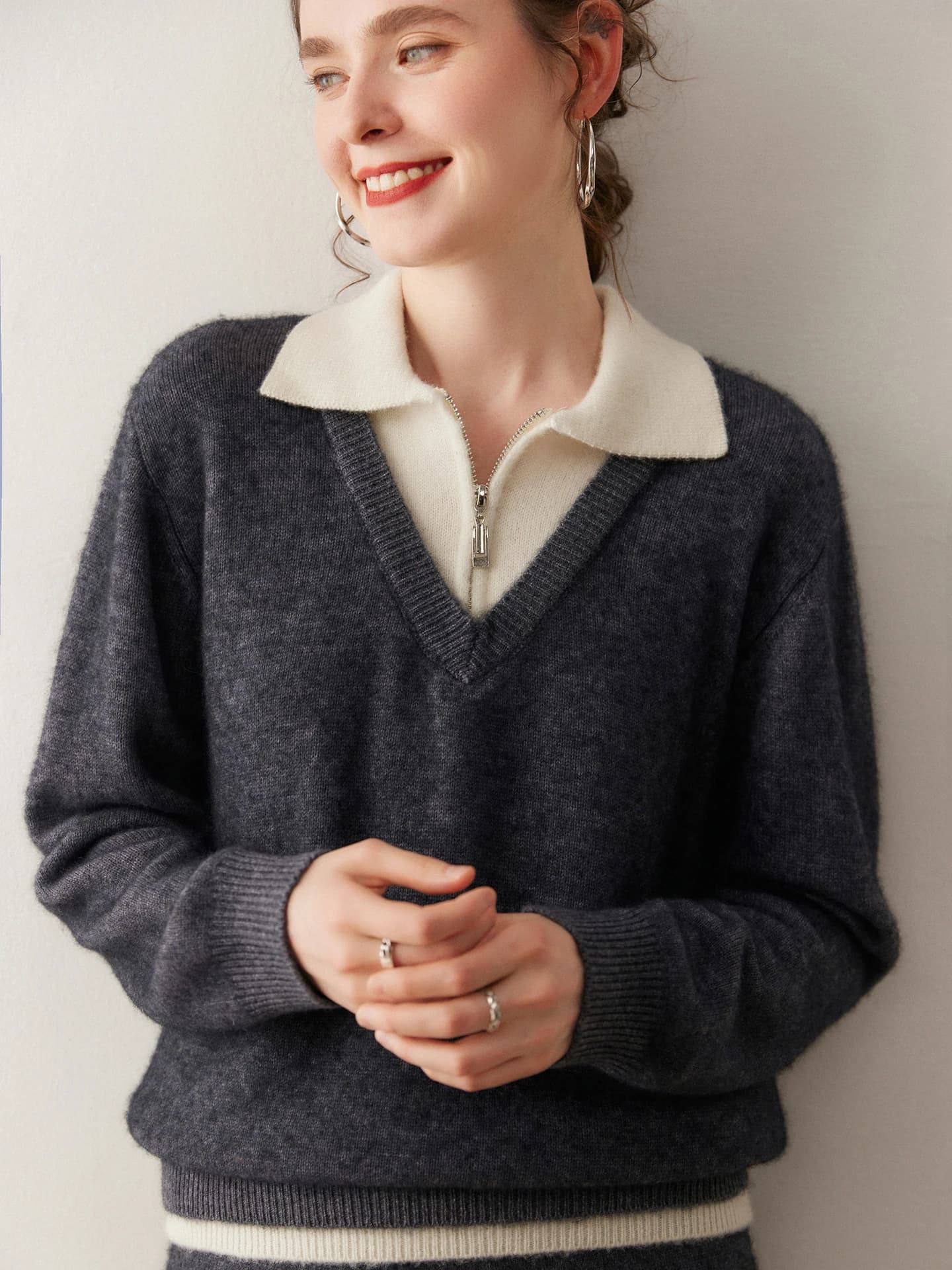 7-Gauge Lapel Color-Block · FRONT