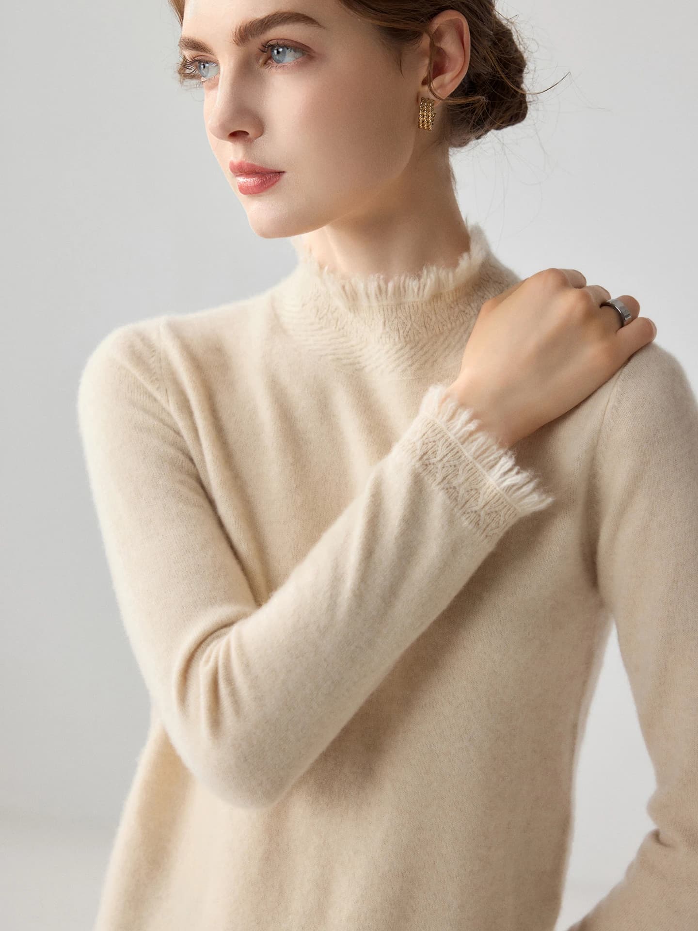 12-Gauge Mock-Neck Fringe · FRONT