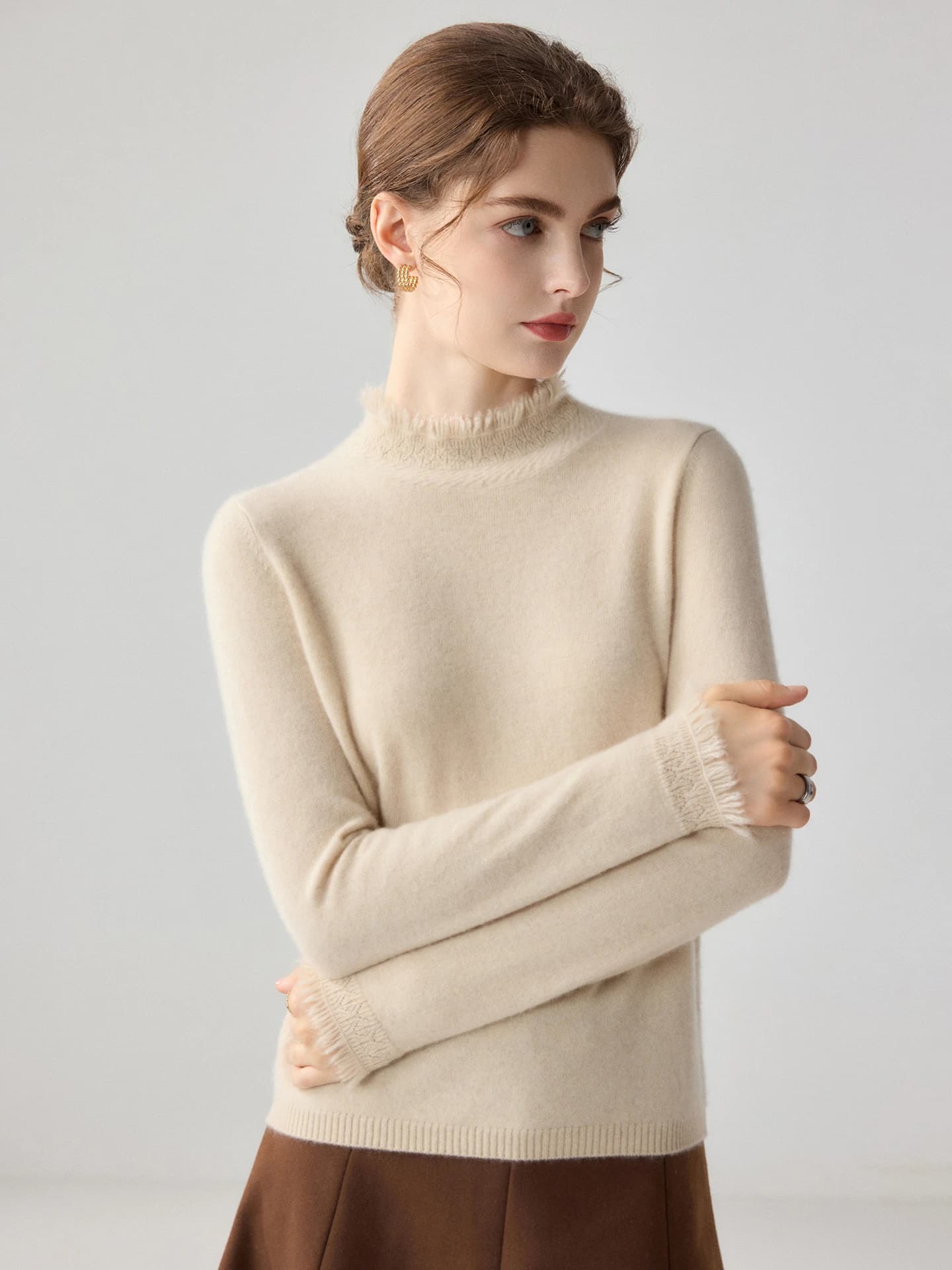 12-Gauge Mock-Neck Fringe · FRONT
