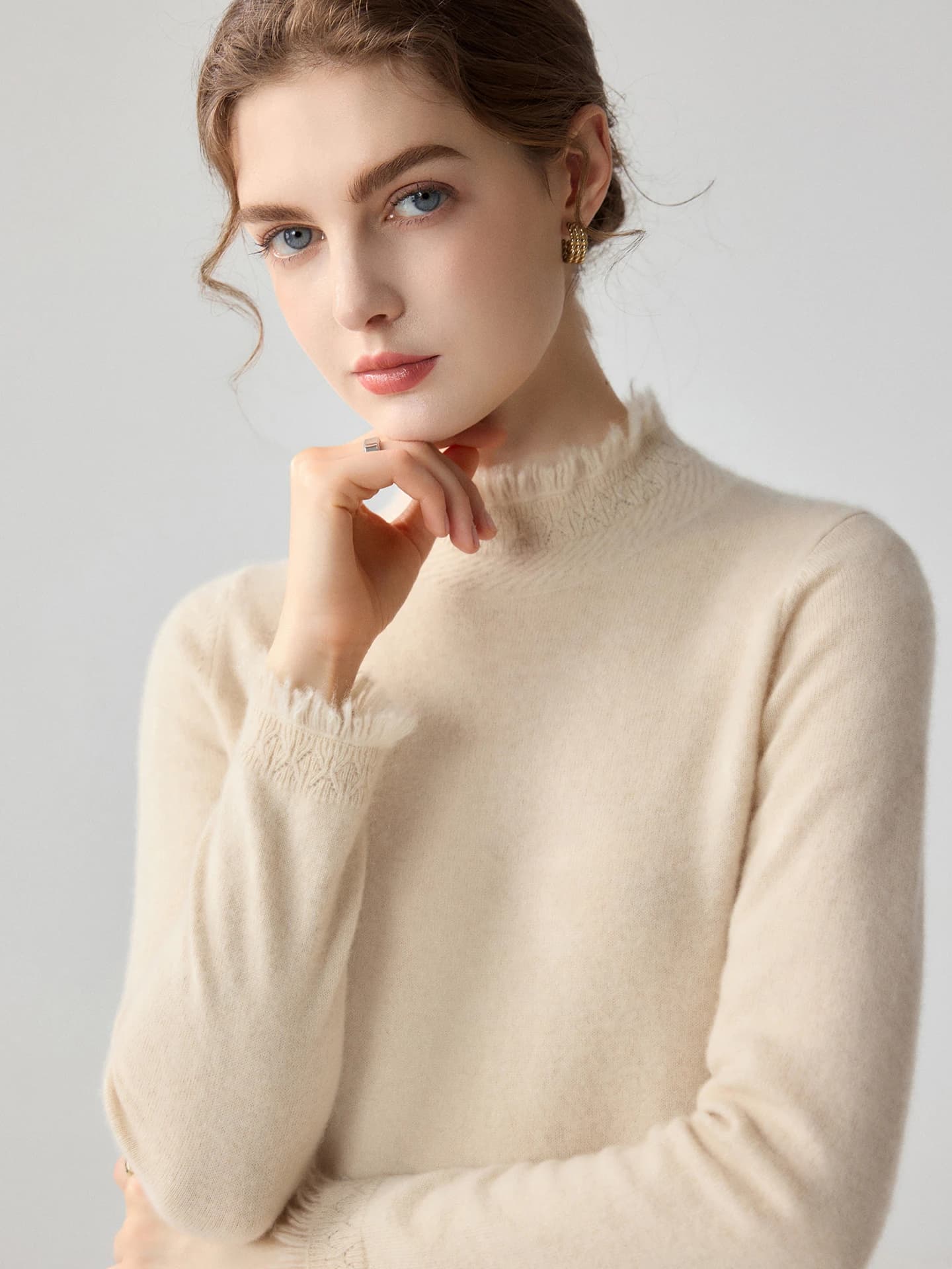 12-Gauge Mock-Neck Fringe · FRONT