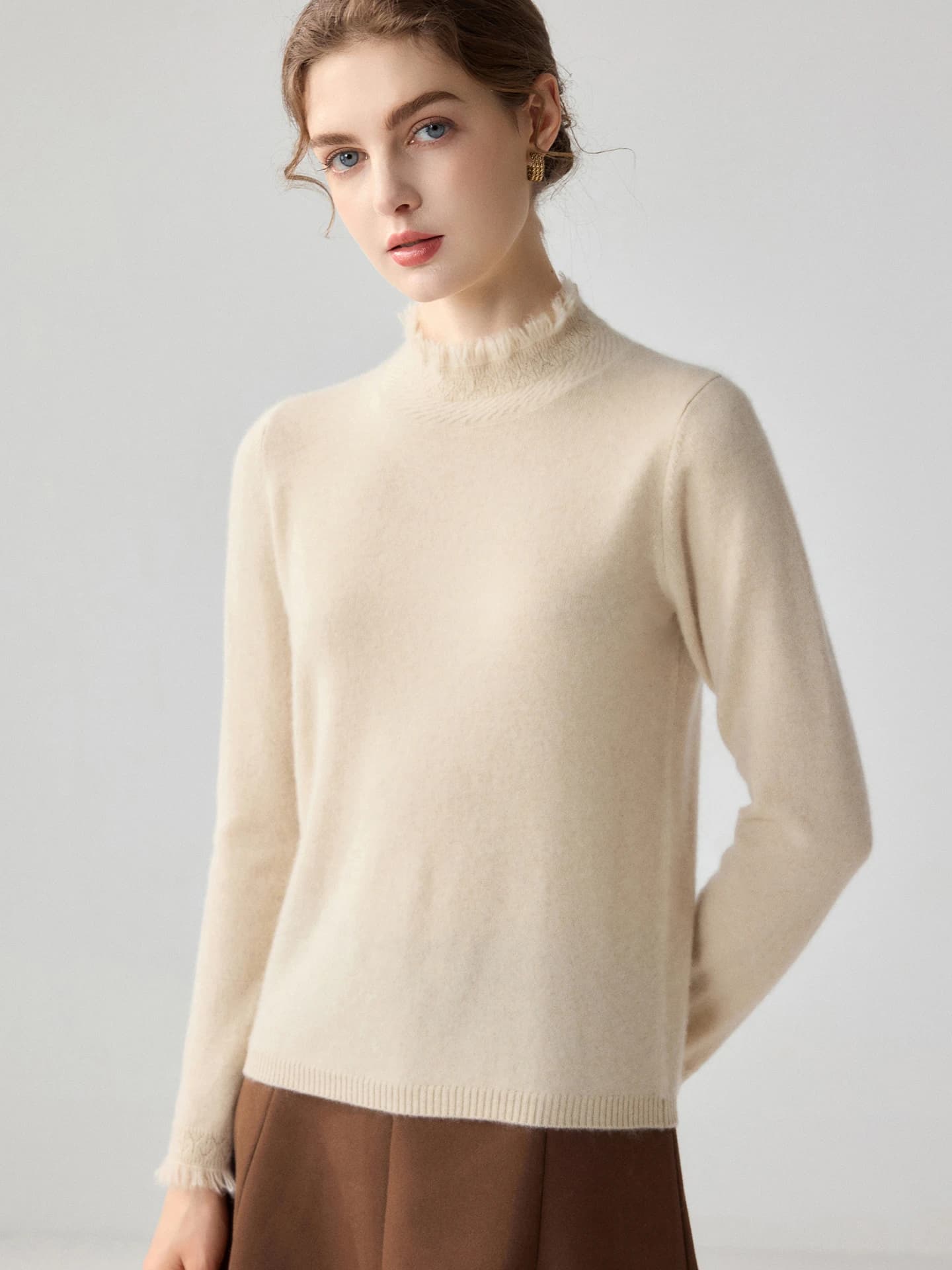 12-Gauge Mock-Neck Fringe · FRONT