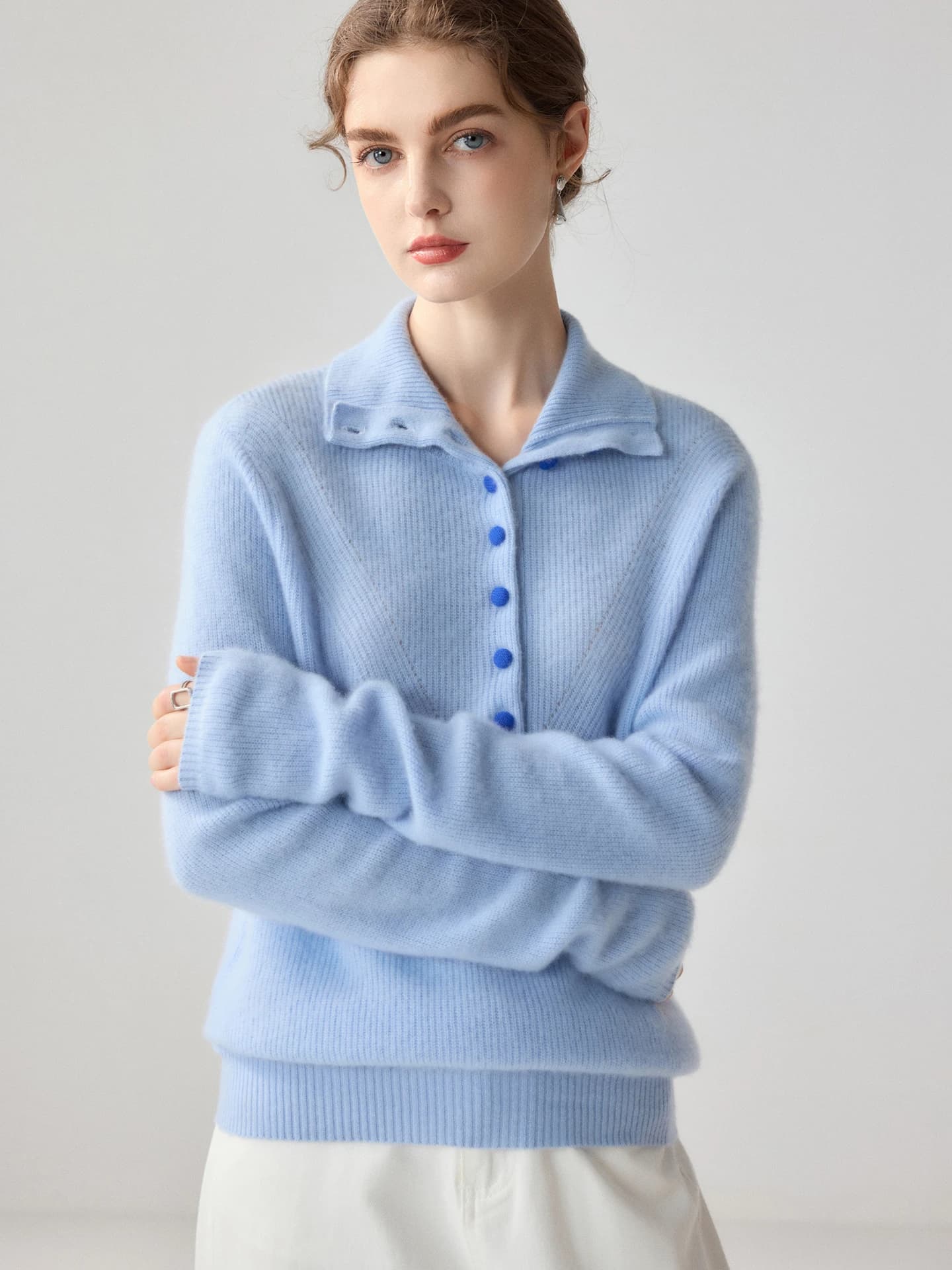 12-Gauge Half-Placket Covered-Button · FRONT