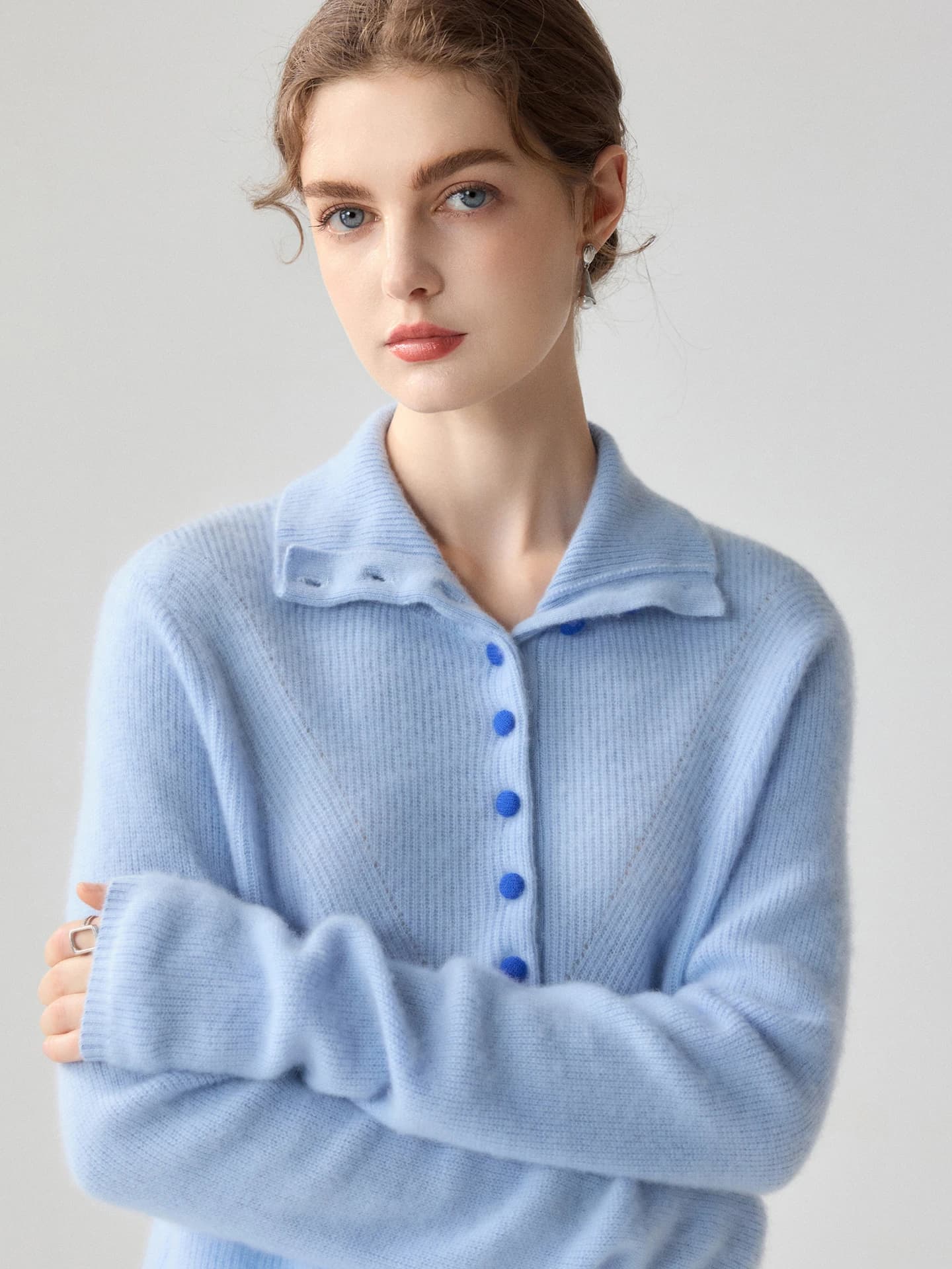 12-Gauge Half-Placket Covered-Button · FRONT