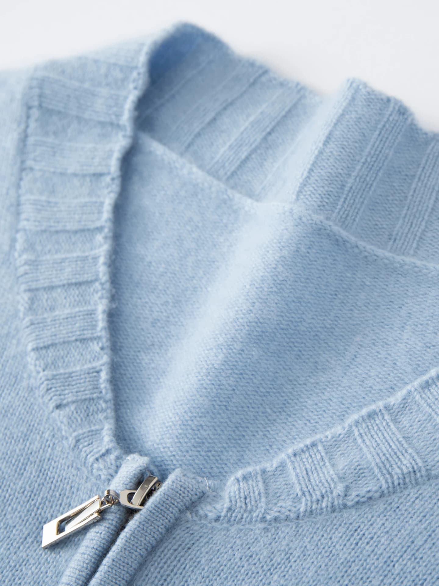 7-Gauge Cropped Zip Cardigan · DETAIL