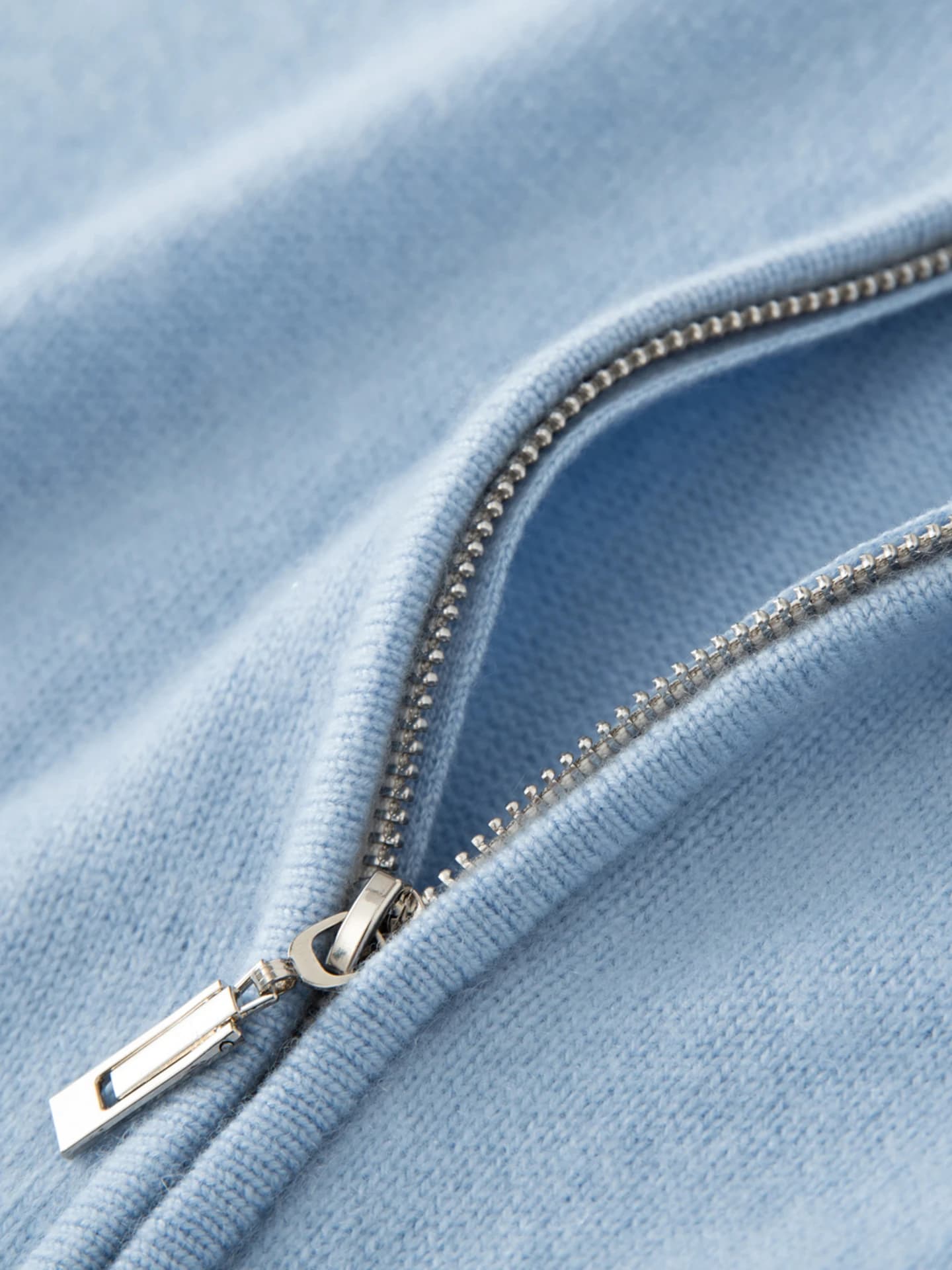 7-Gauge Cropped Zip Cardigan · DETAIL