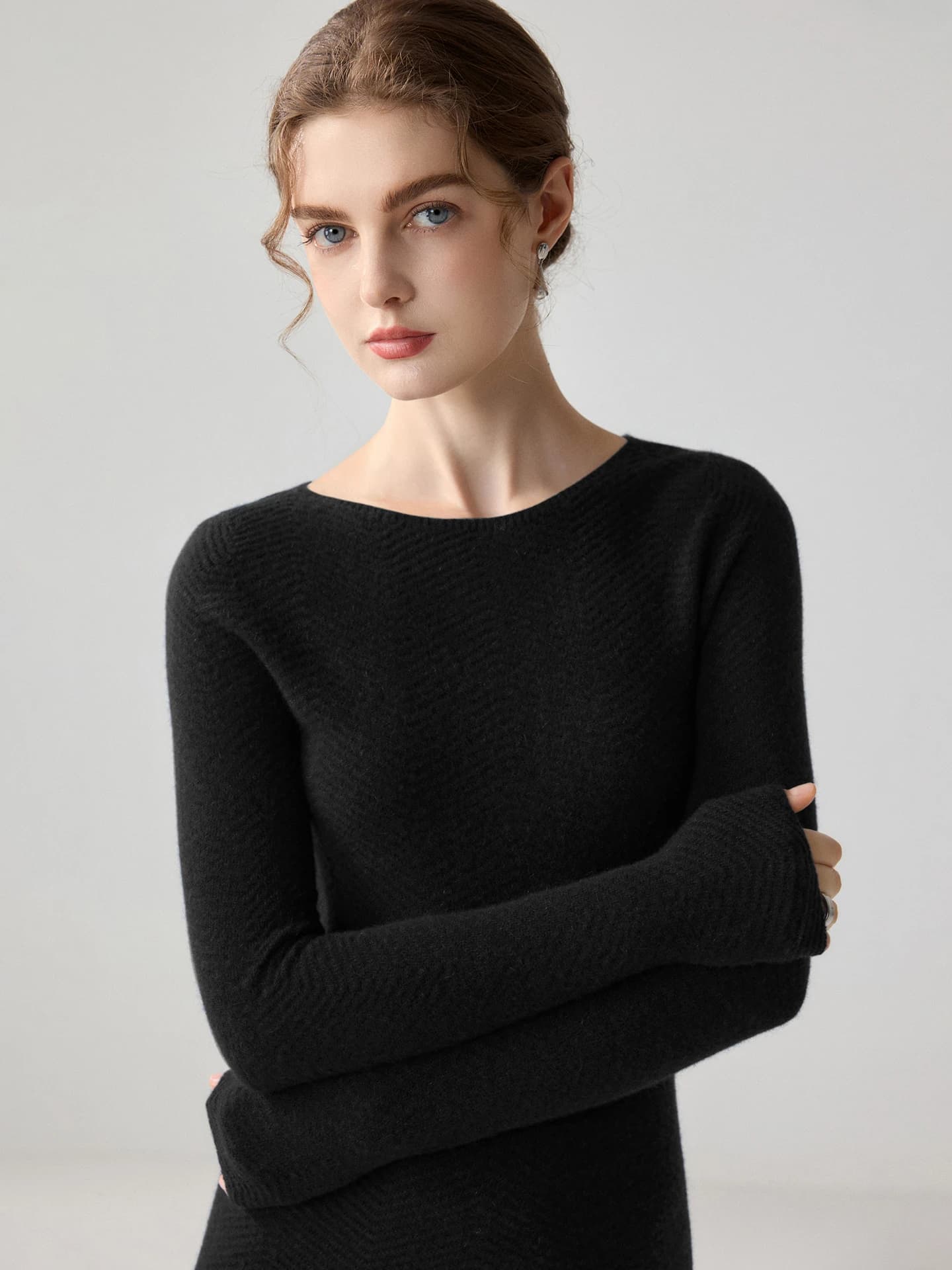 12-Gauge Seamless Herringbone · FRONT