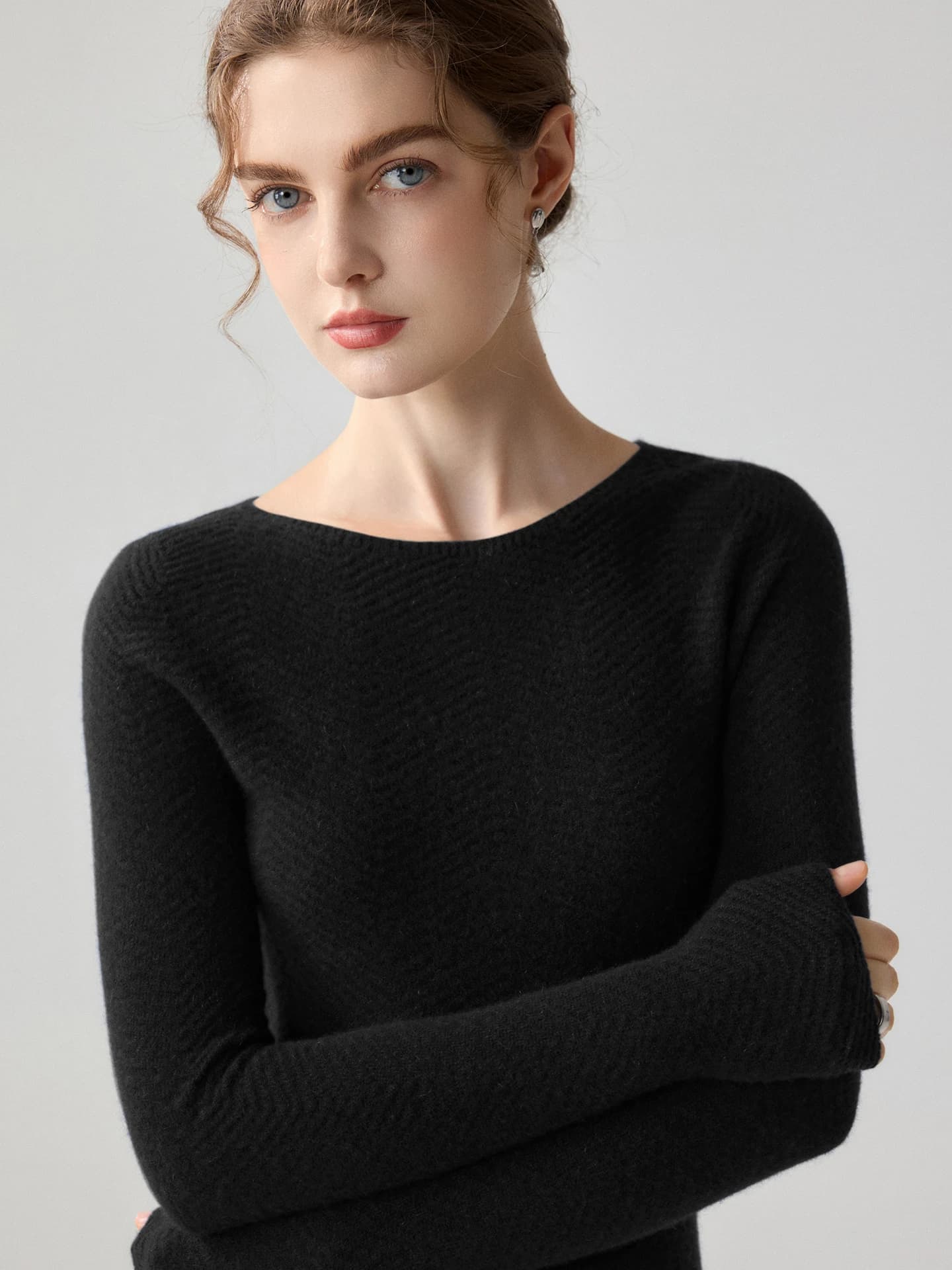 12-Gauge Seamless Herringbone · FRONT