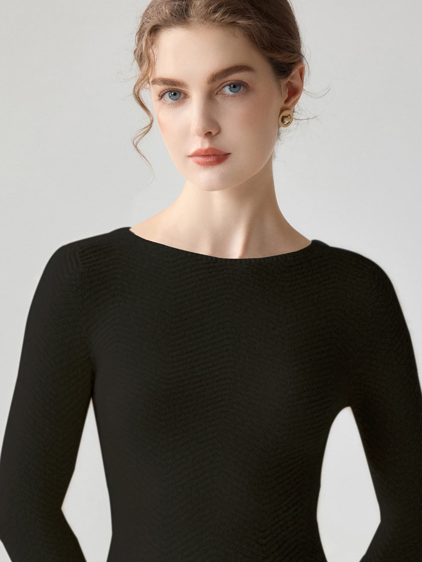 12-Gauge Seamless Herringbone · FRONT