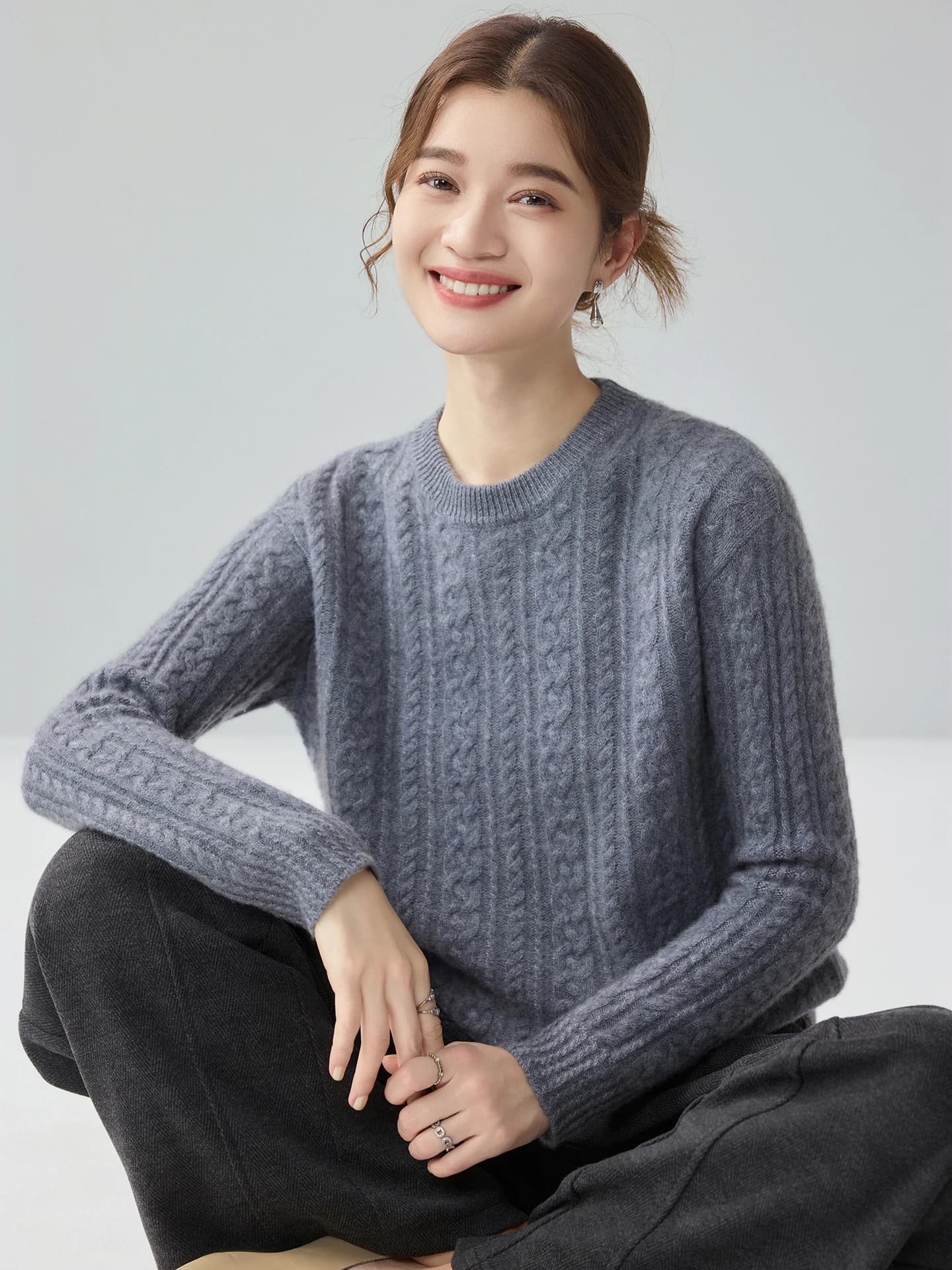 7-Gauge Heavyweight All-Over Cable-Knit · FRONT