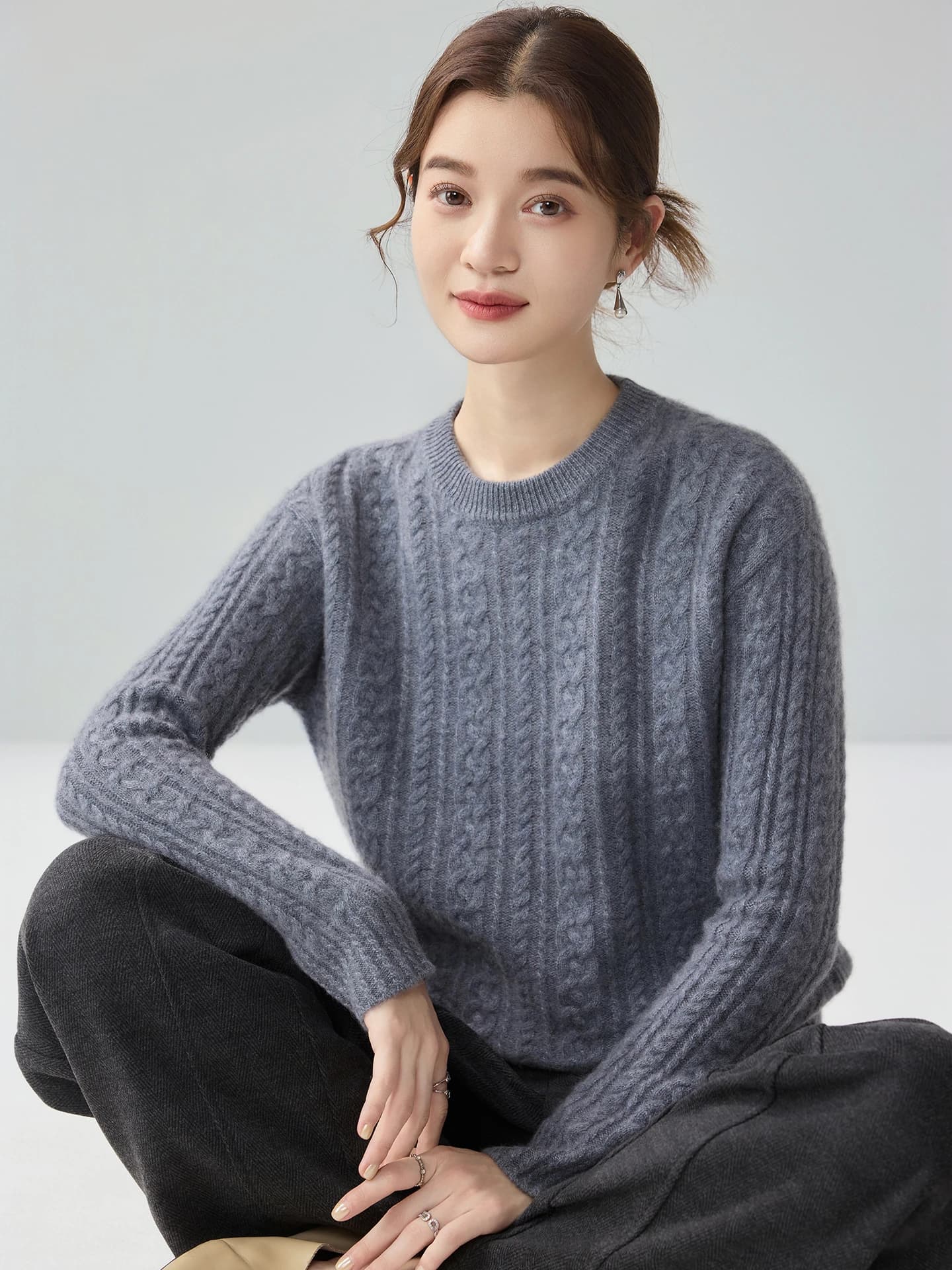 7-Gauge Heavyweight All-Over Cable-Knit · FRONT