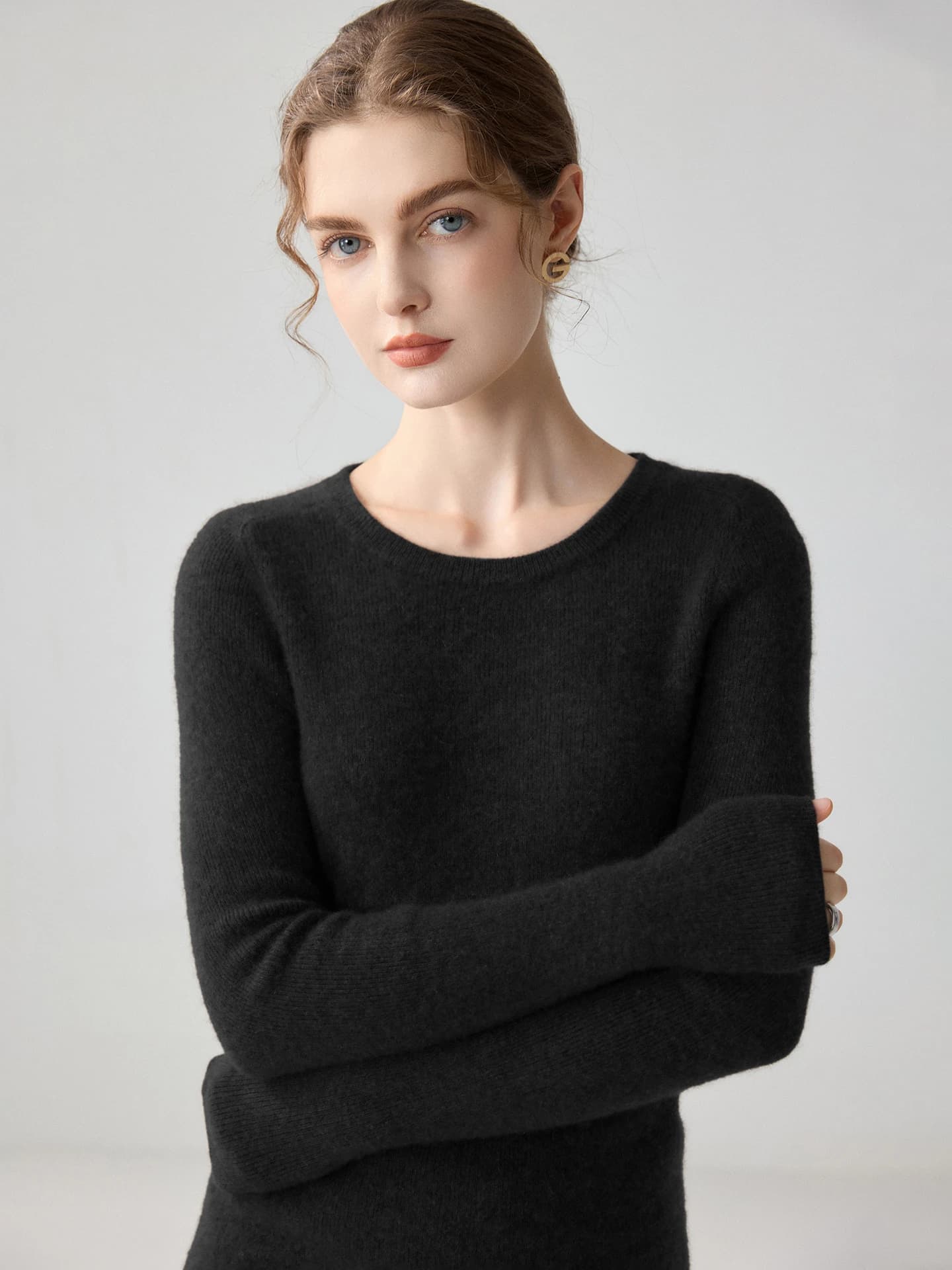 12-Gauge Slim-Fit Crew-Neck Ribbed Pointelle · FRONT