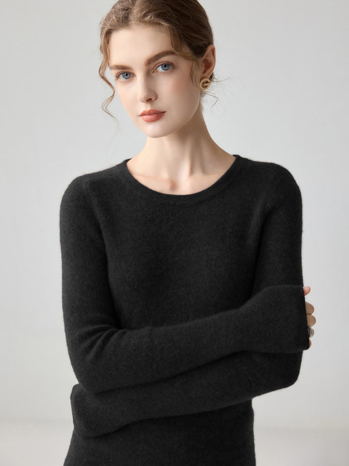 12-Gauge Slim-Fit Crew-Neck Ribbed Pointelle · FRONT