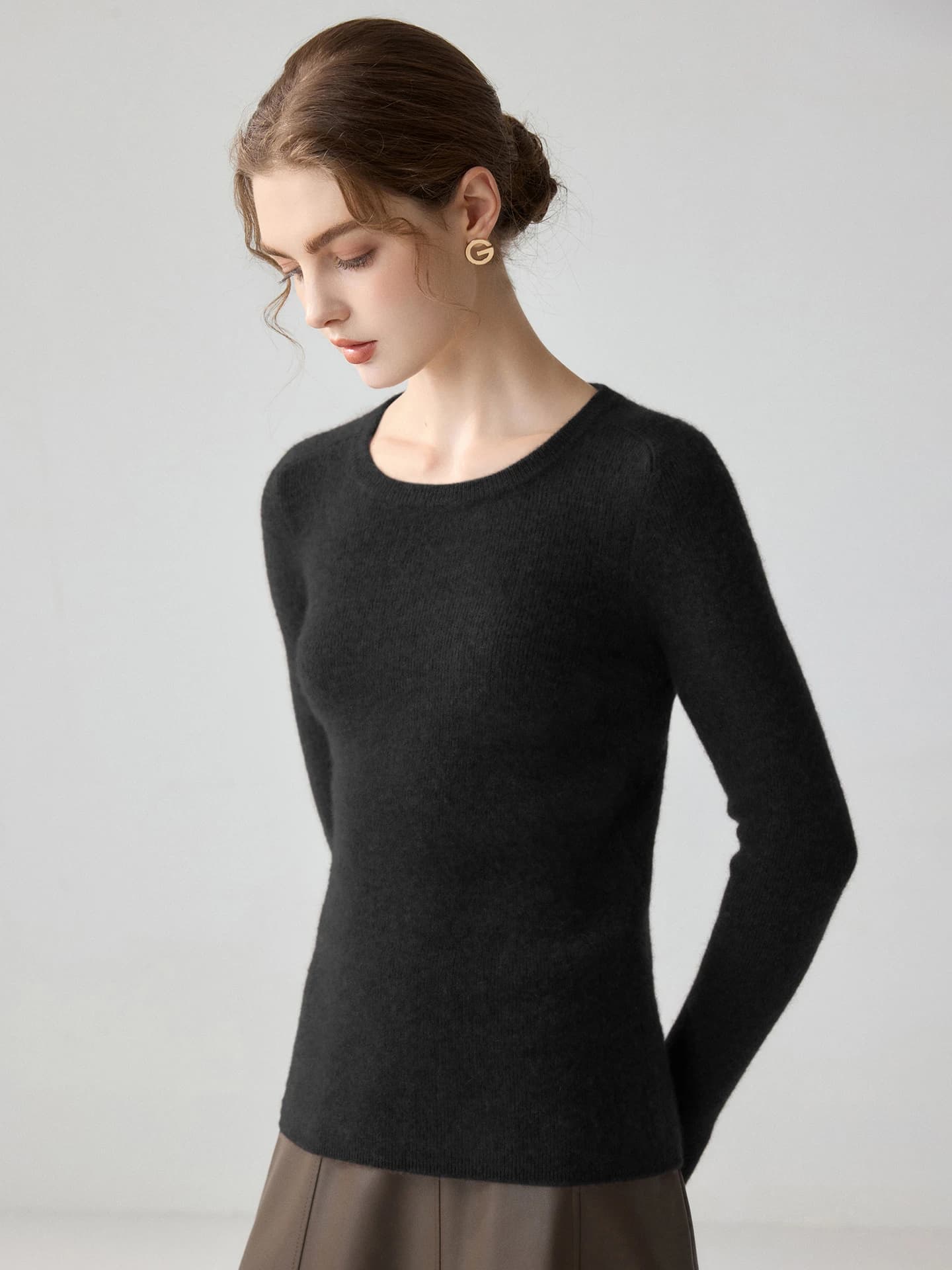 12-Gauge Slim-Fit Crew-Neck Ribbed Pointelle · FRONT