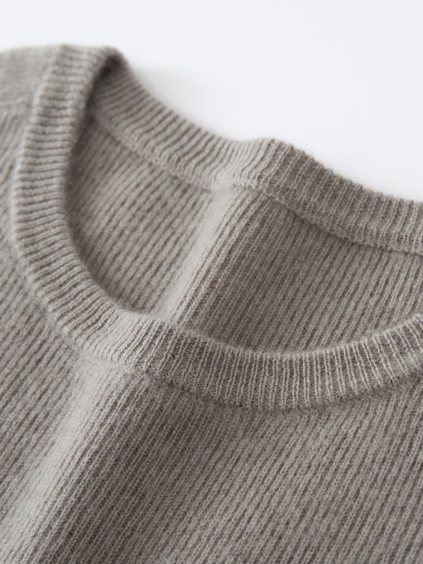 12-Gauge Slim-Fit Crew-Neck Ribbed Pointelle · DETAIL