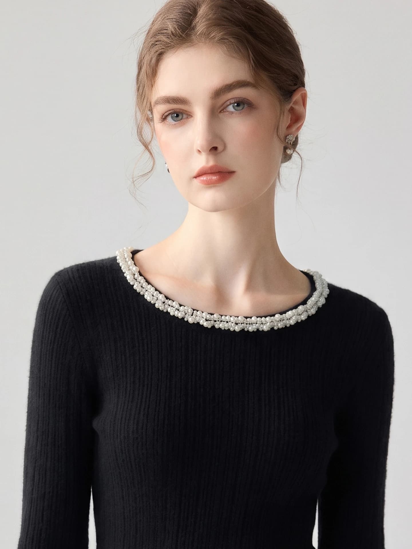 12-Gauge Crew-Neck Beaded Handmade · FRONT