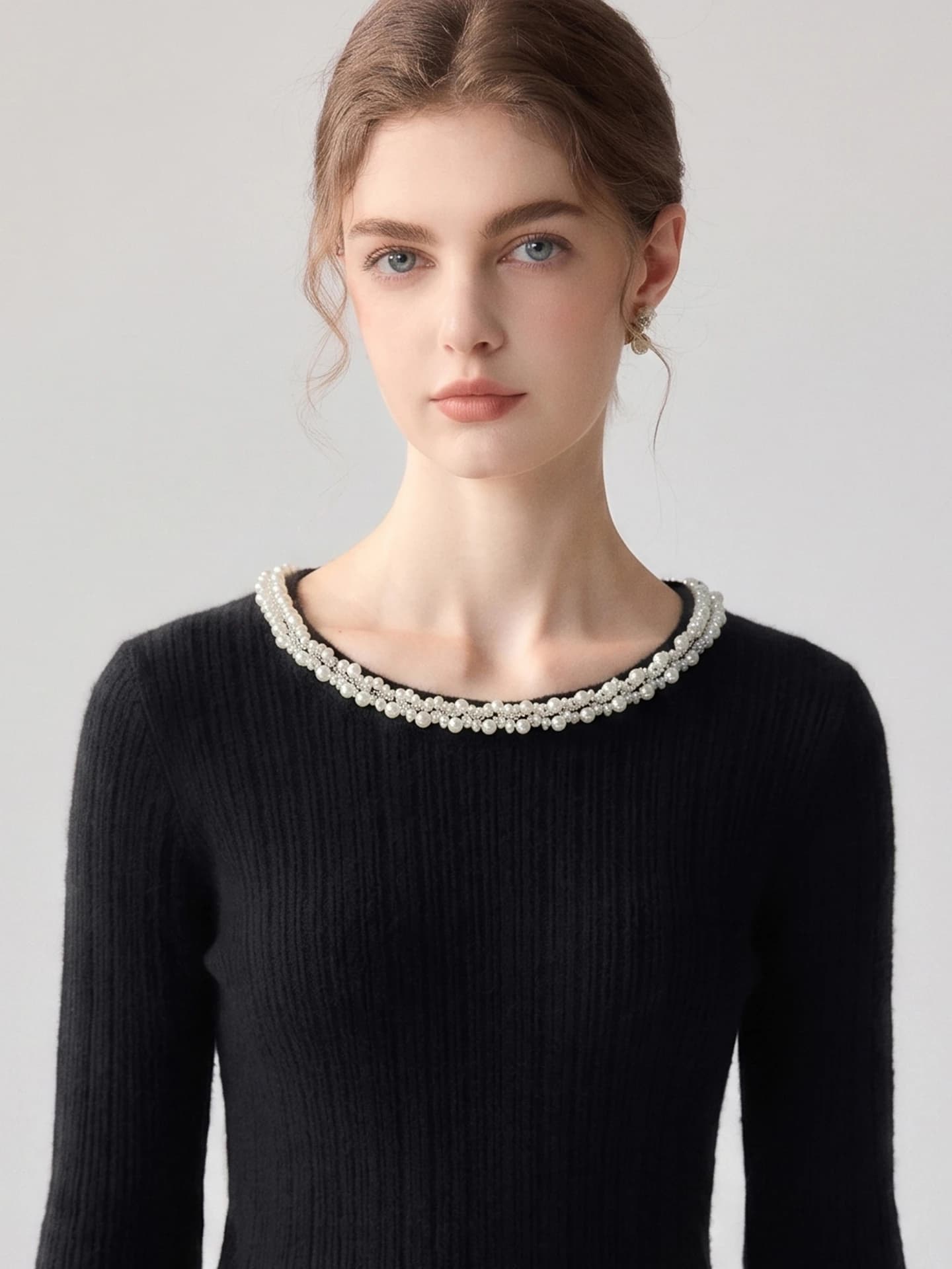 12-Gauge Crew-Neck Beaded Handmade · FRONT