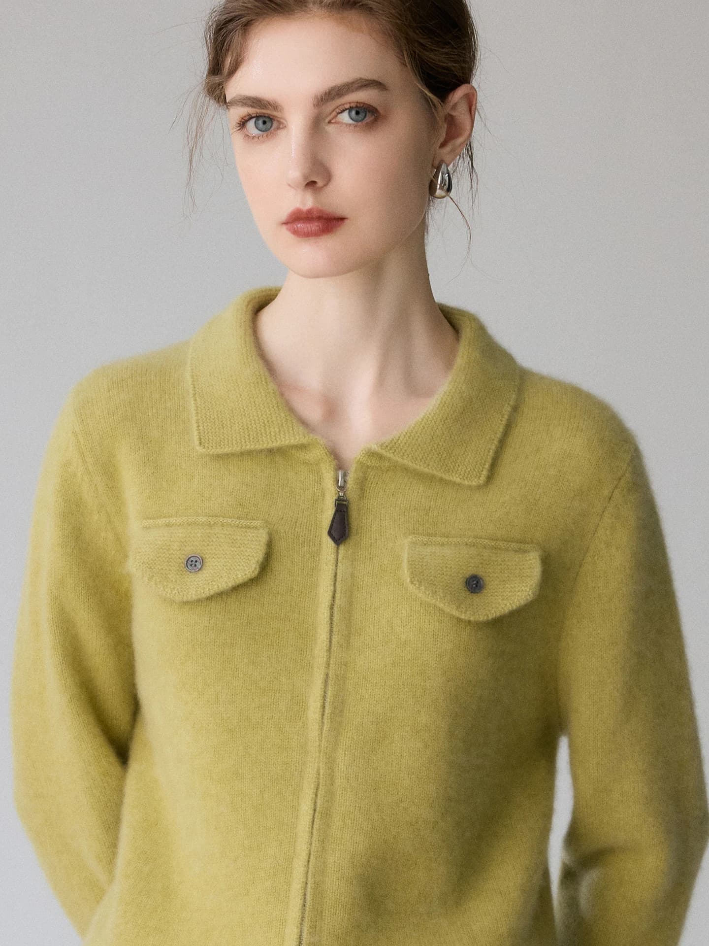 7-Gauge Lapel Cardigan · FRONT