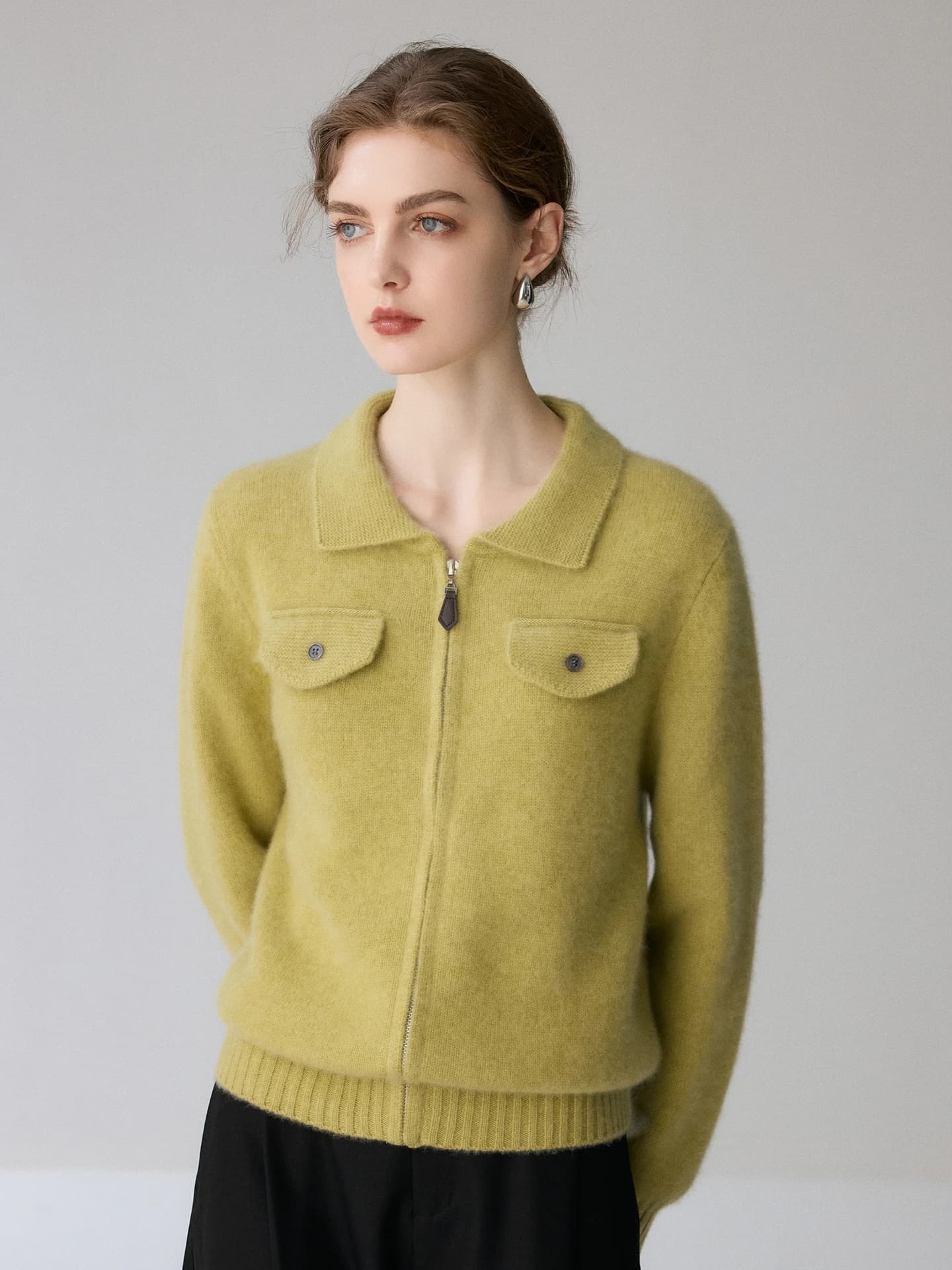 7-Gauge Lapel Cardigan · FRONT