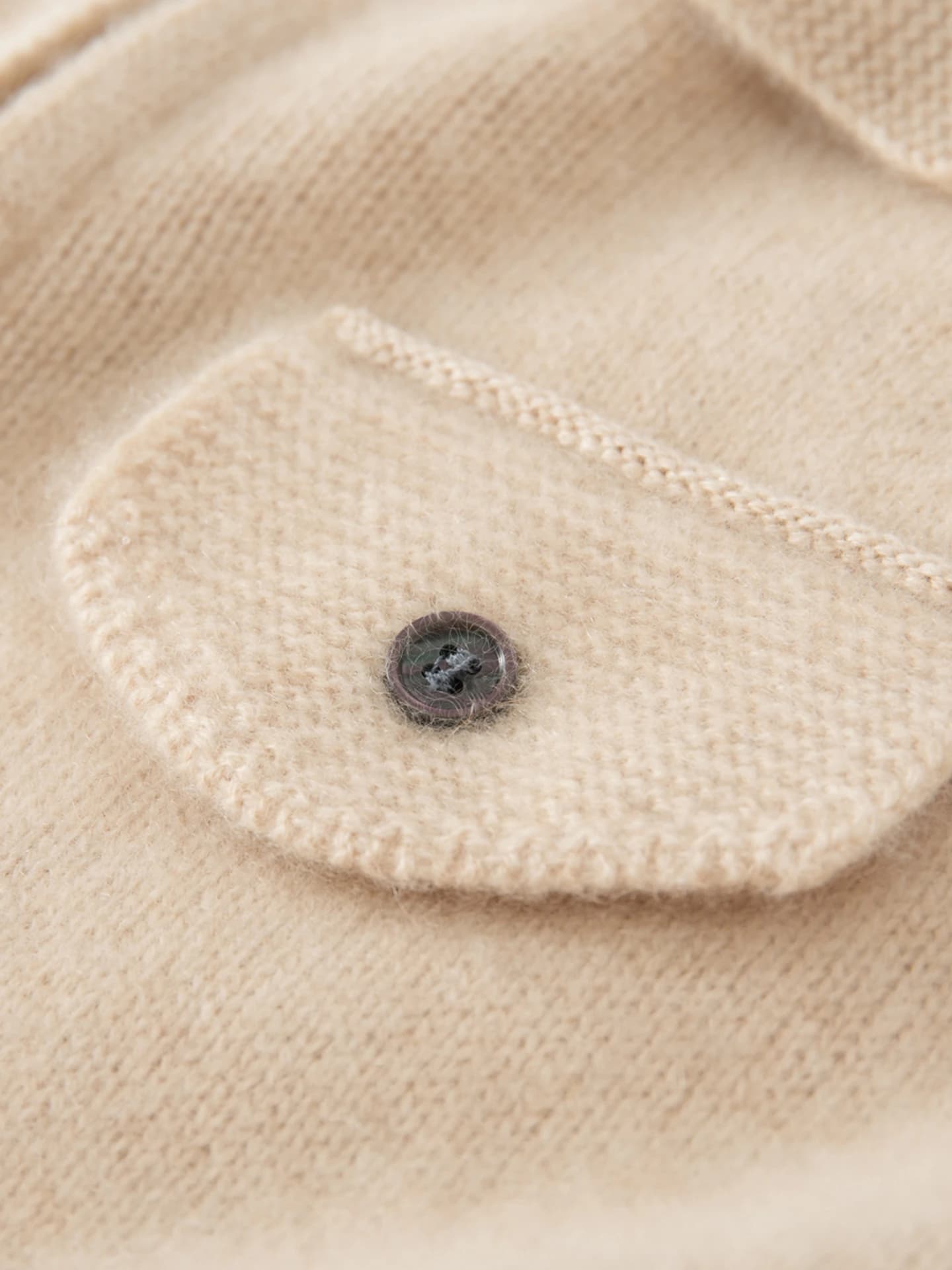 7-Gauge Lapel Cardigan · DETAIL