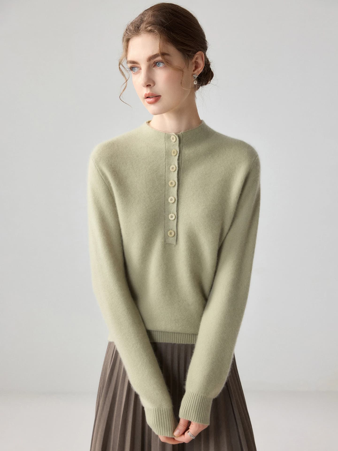 12-Gauge Half-Placket Buttoned · FRONT