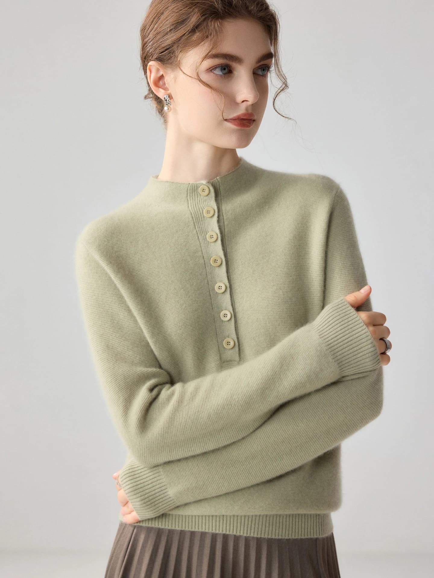 12-Gauge Half-Placket Buttoned · FRONT