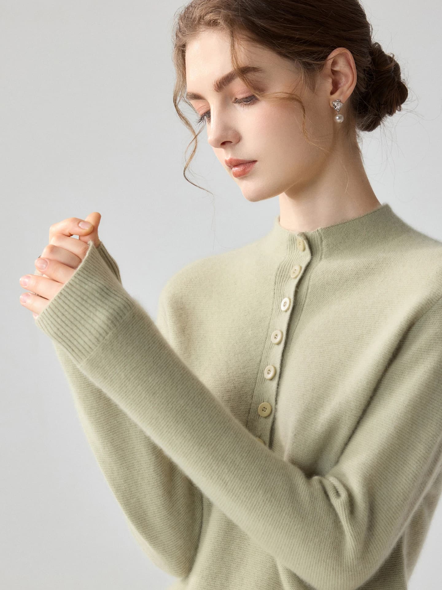 12-Gauge Half-Placket Buttoned · FRONT