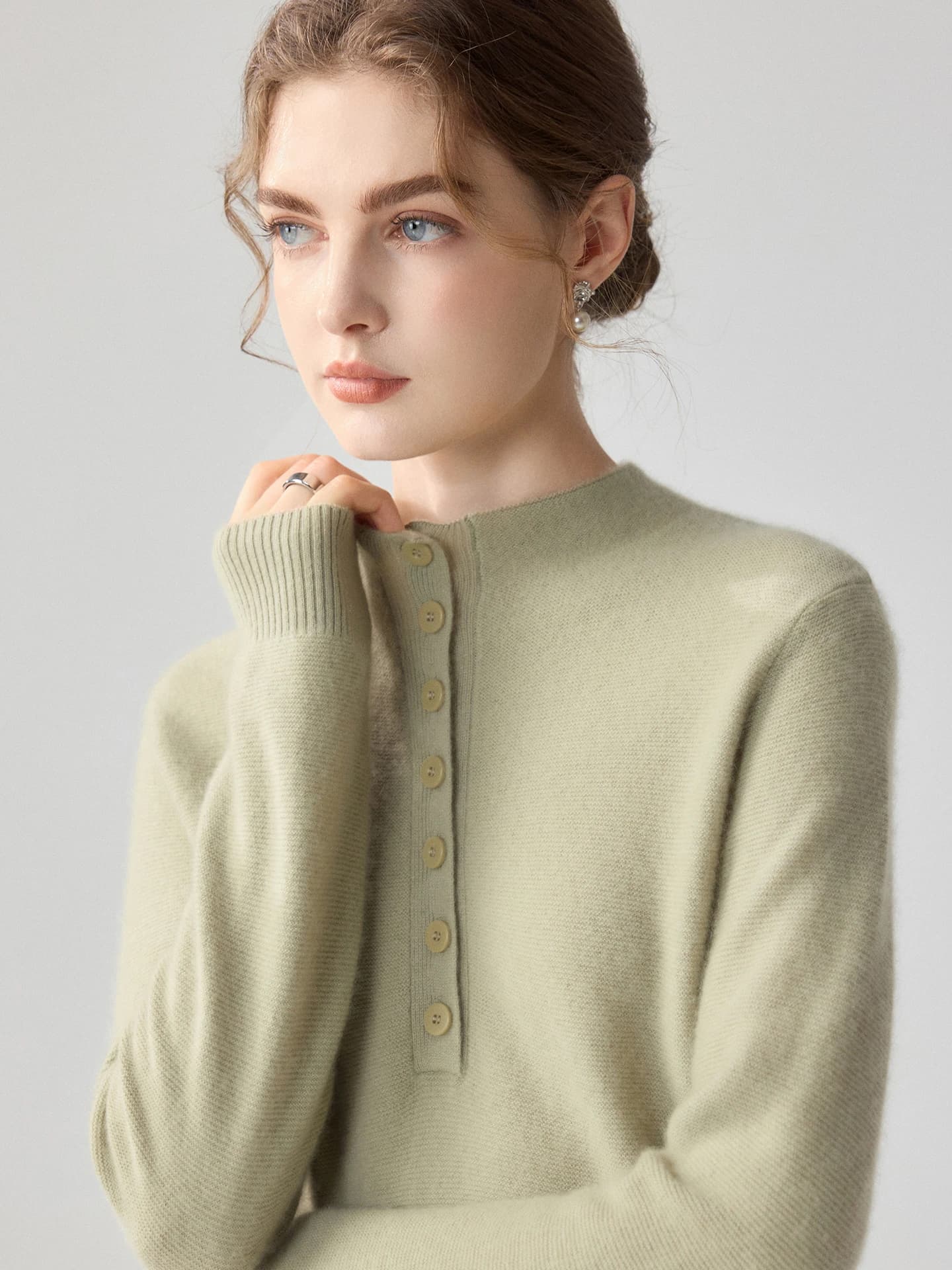 12-Gauge Half-Placket Buttoned · FRONT