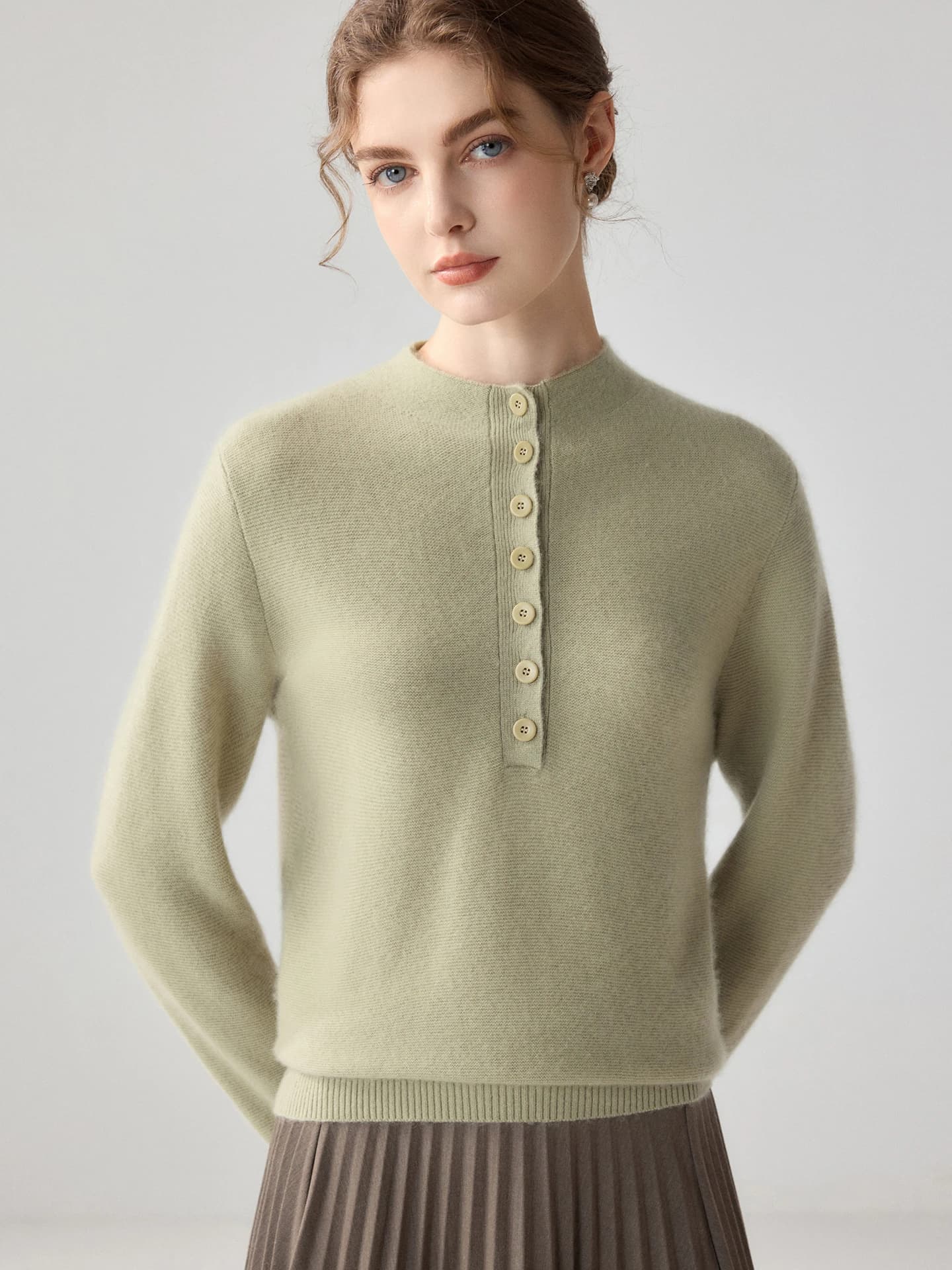 12-Gauge Half-Placket Buttoned · FRONT