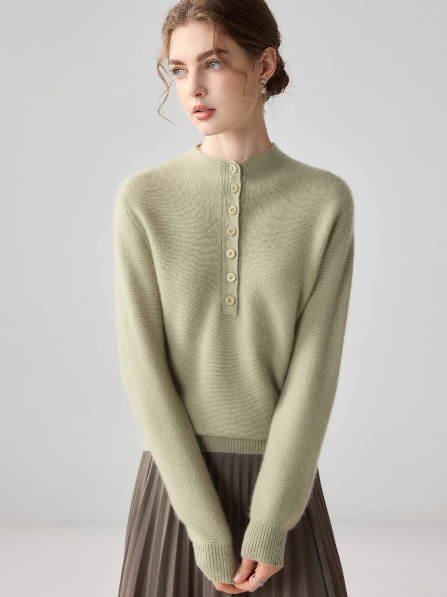 12-Gauge Half-Placket Buttoned · FRONT