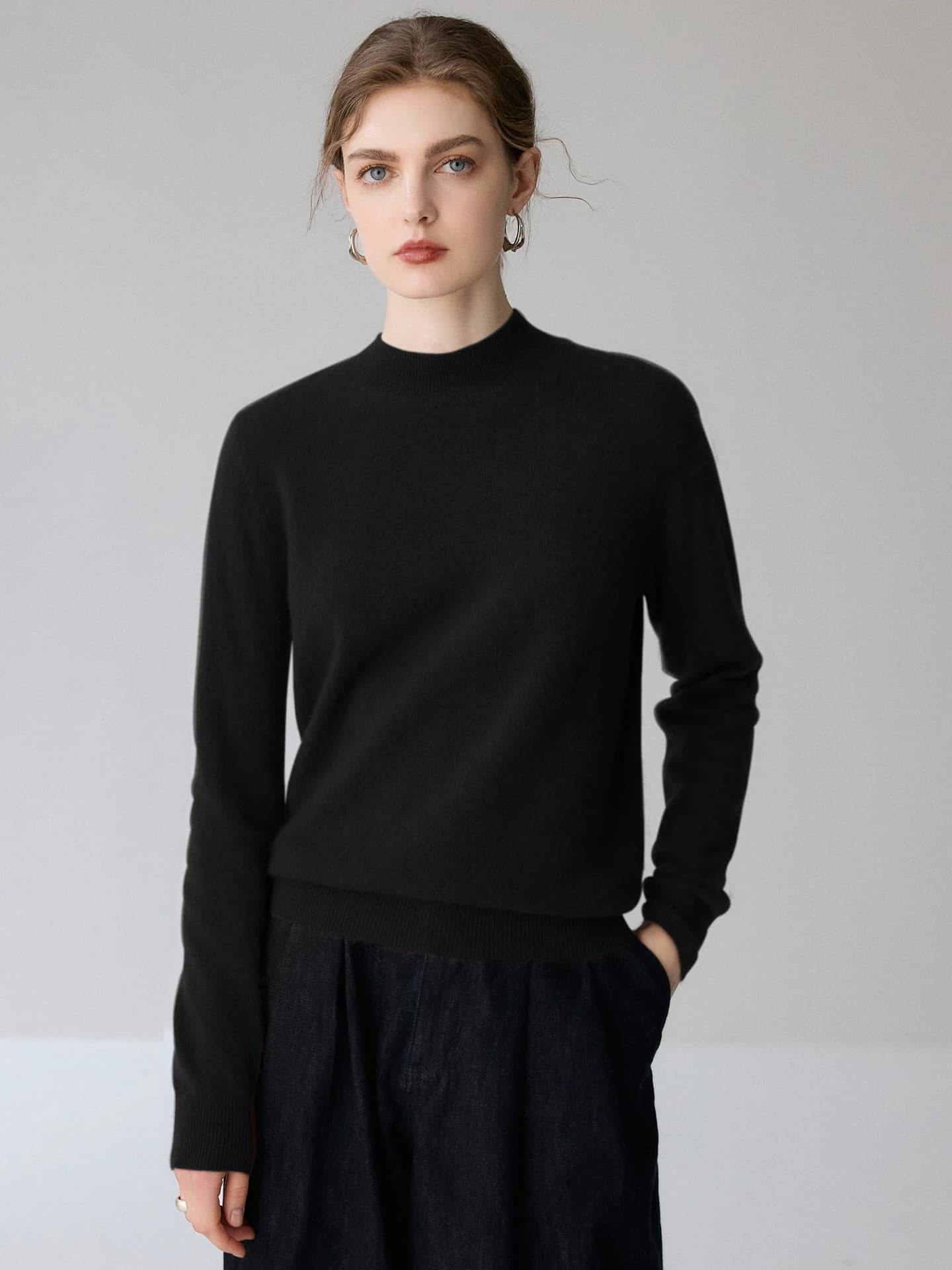 12-Gauge Mock-Neck Plain · FRONT