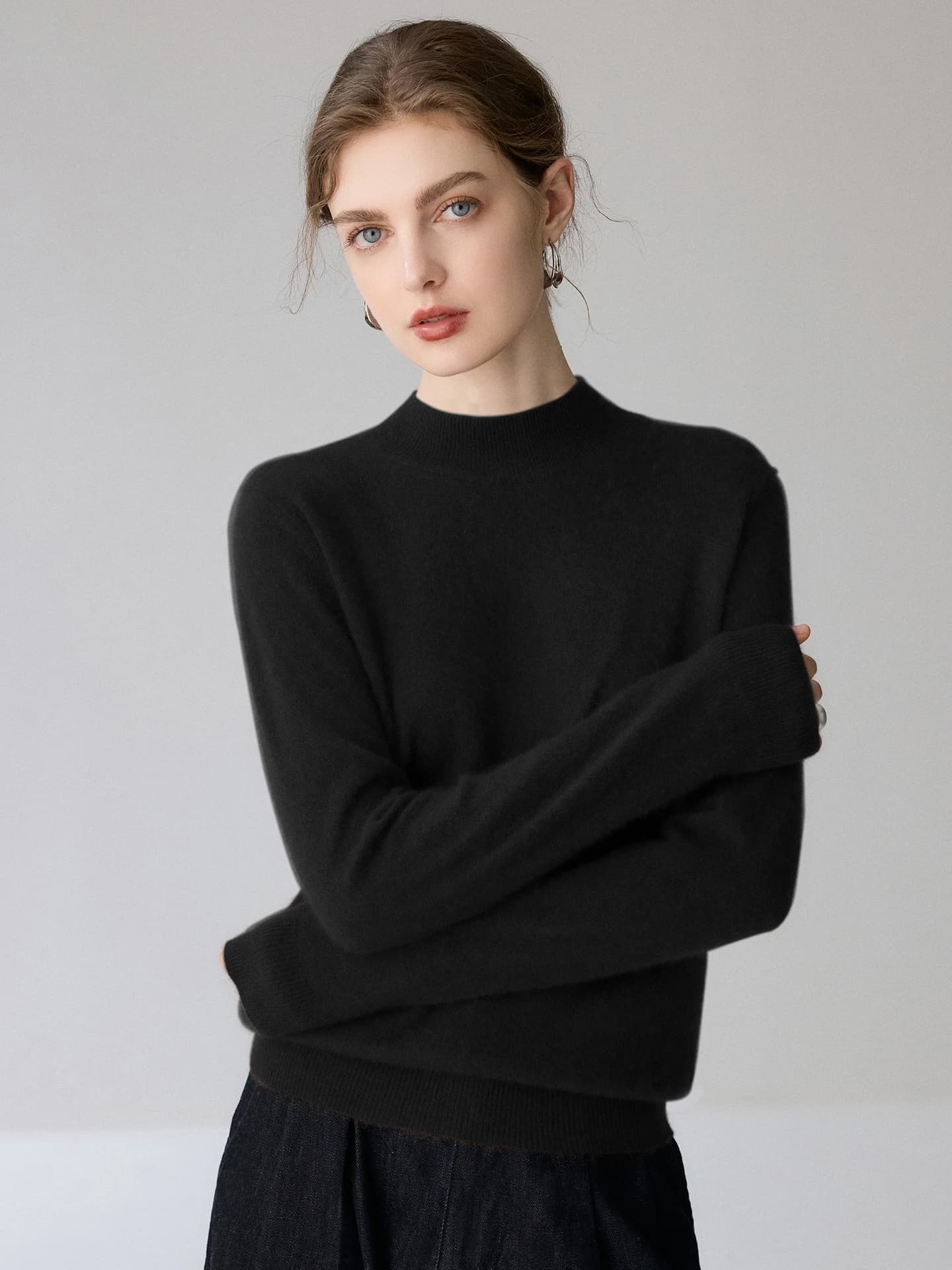 12-Gauge Mock-Neck Plain · FRONT