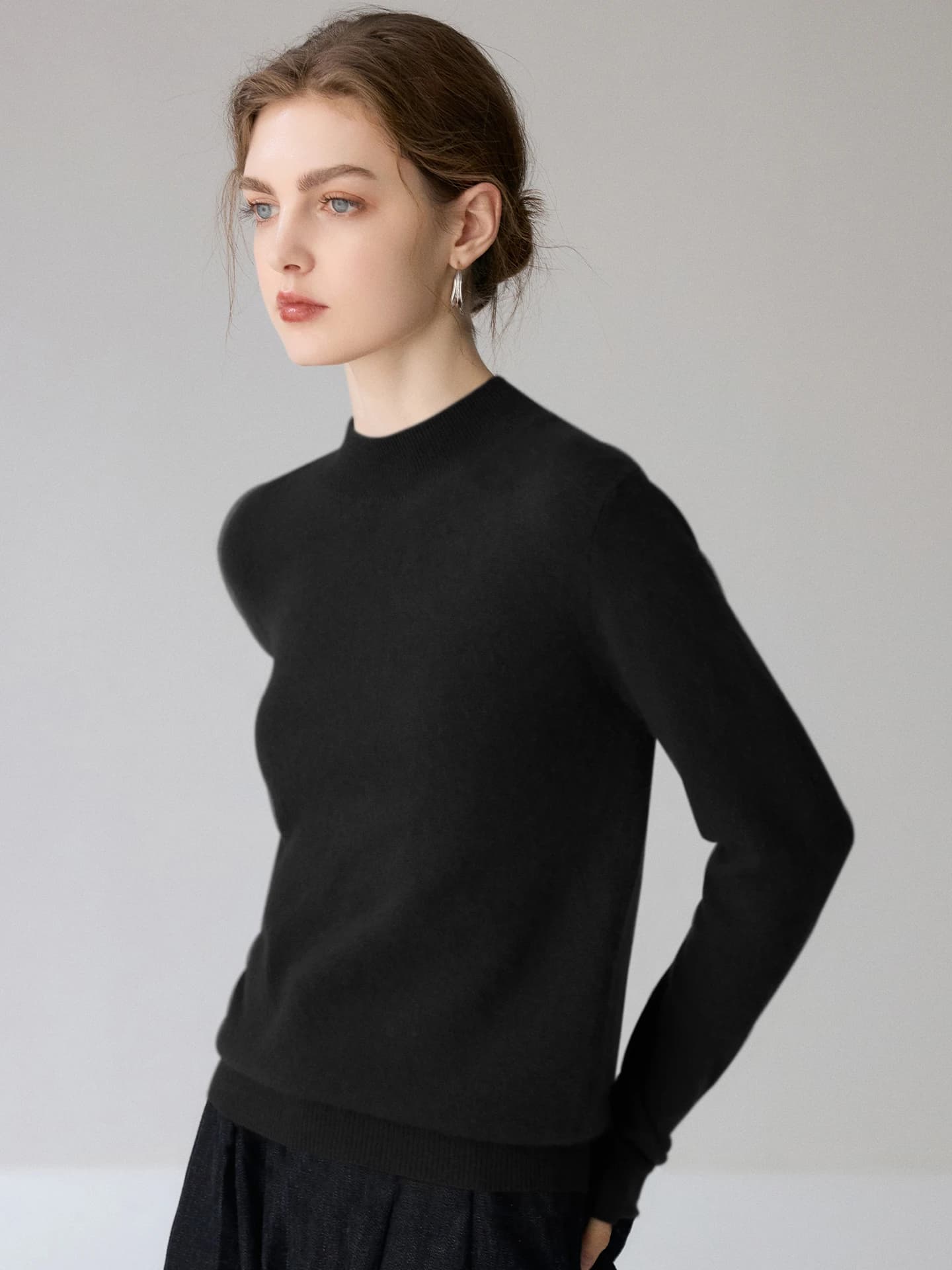 12-Gauge Mock-Neck Plain · FRONT