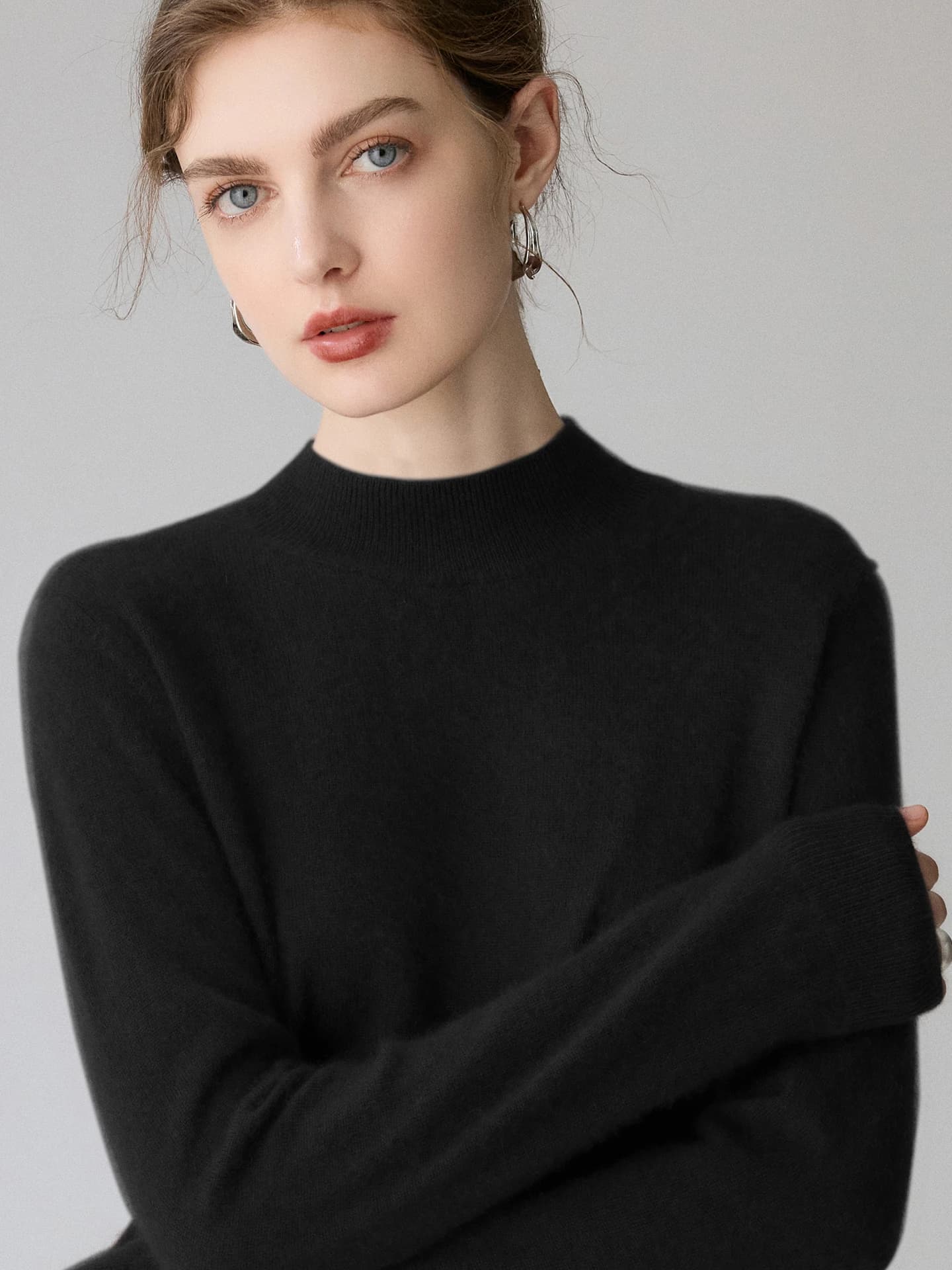 12-Gauge Mock-Neck Plain · FRONT