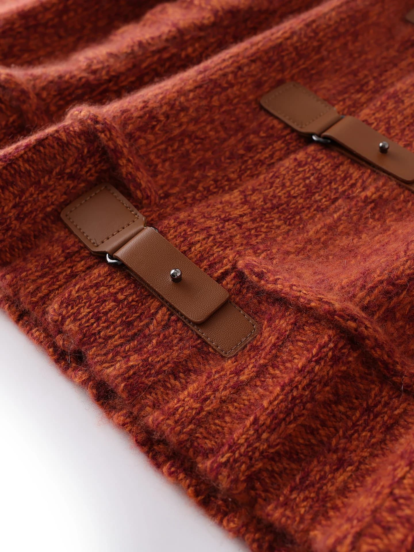 3-Gauge Heavyweight Leather-Button Cardigan · DETAIL