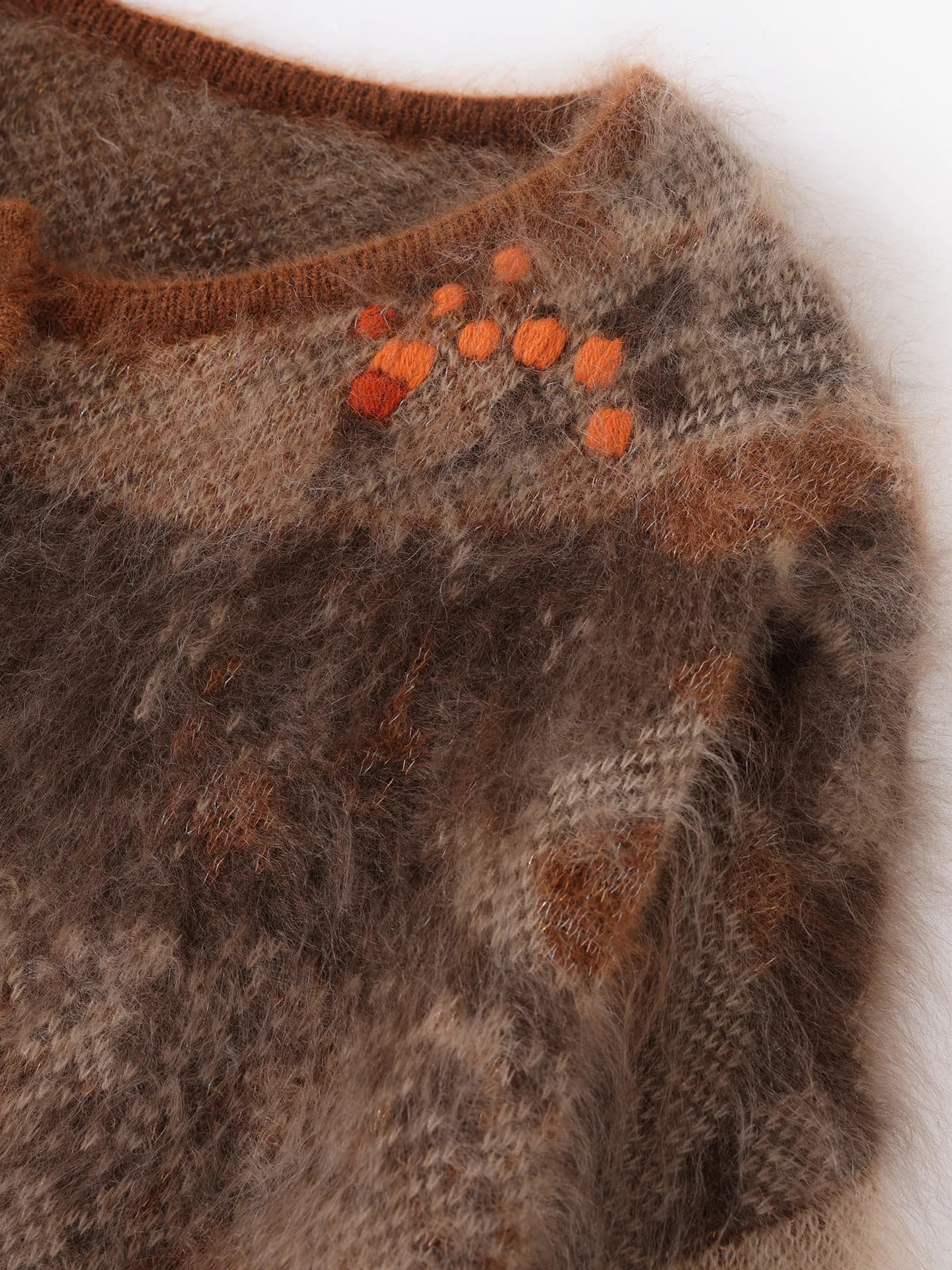 Heavyweight Air-Layer Brushed Heavy-Craft Jacquard Cardigan · DETAIL