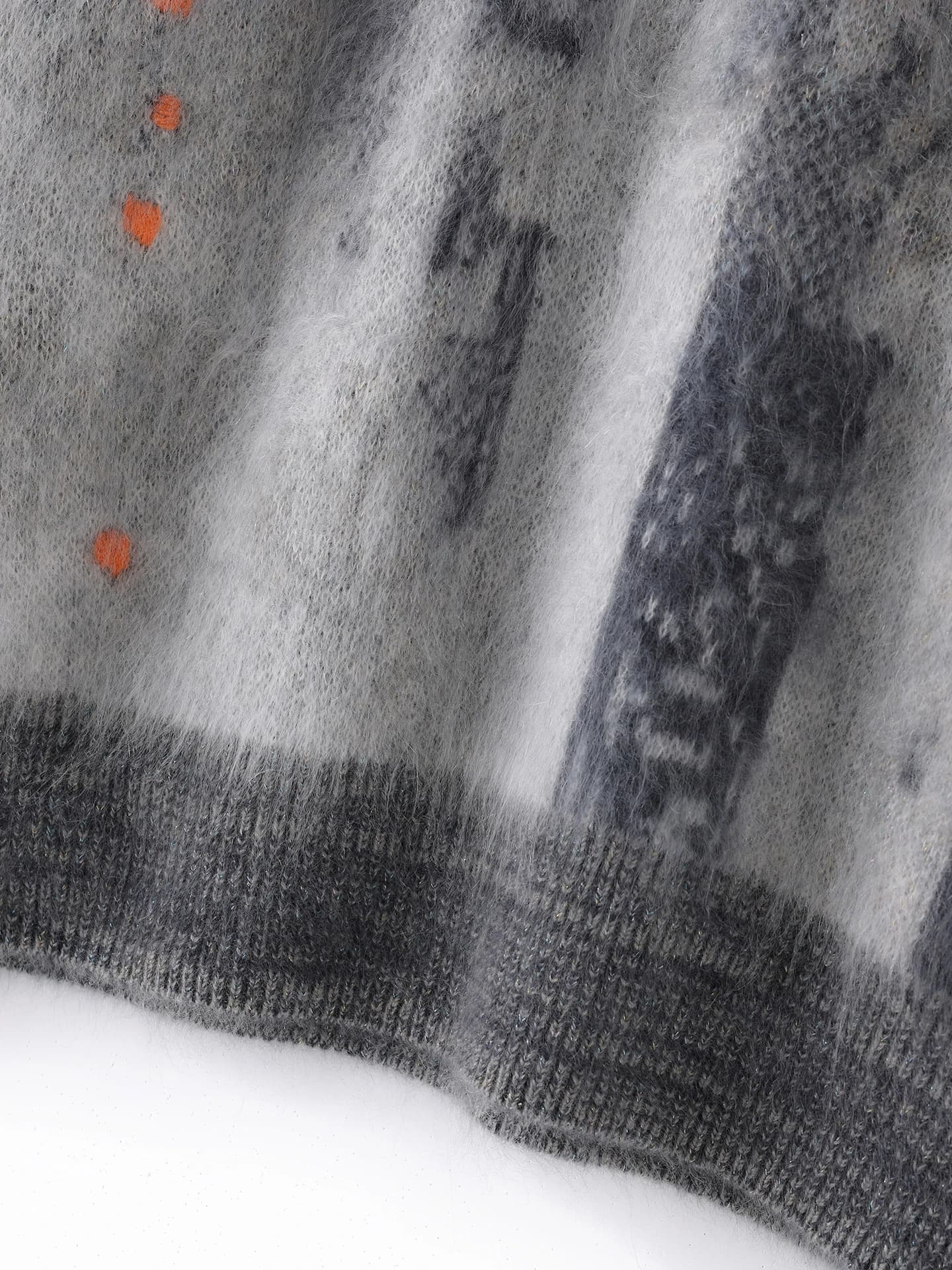 Heavyweight Air-Layer Brushed Heavy-Craft Jacquard Pullover Crew-Neck · DETAIL
